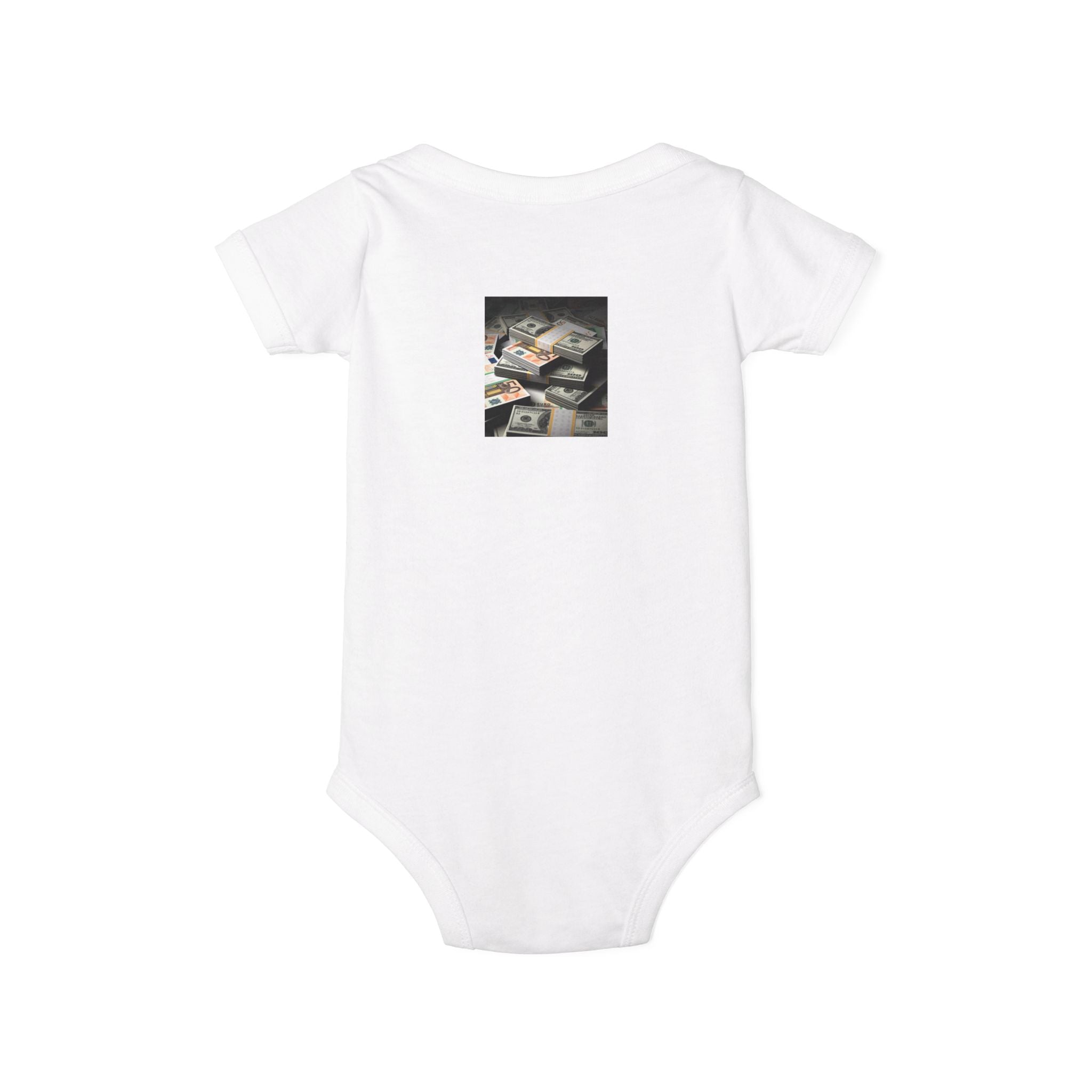 Stack Of Cash Infant Onesie | Baby Bodysuit Photography Print