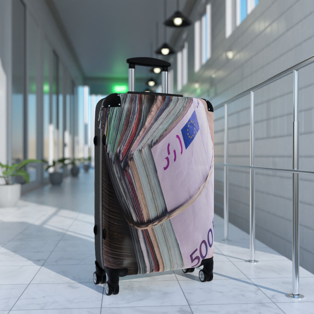 Stack of Euro Banknotes Suitcase