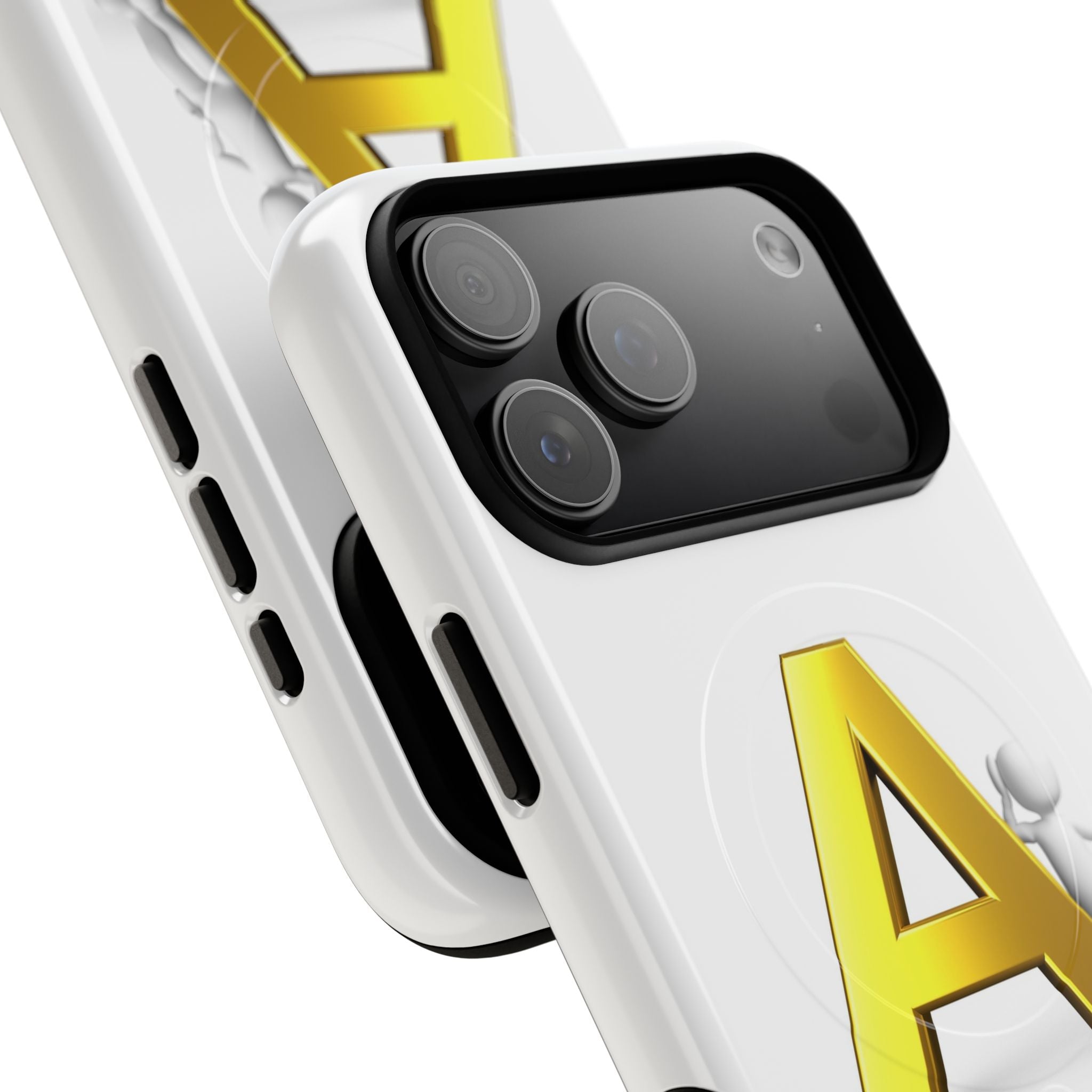 Gold Letter A Phone Case | Tough Magnetic Case, Initial Monogram