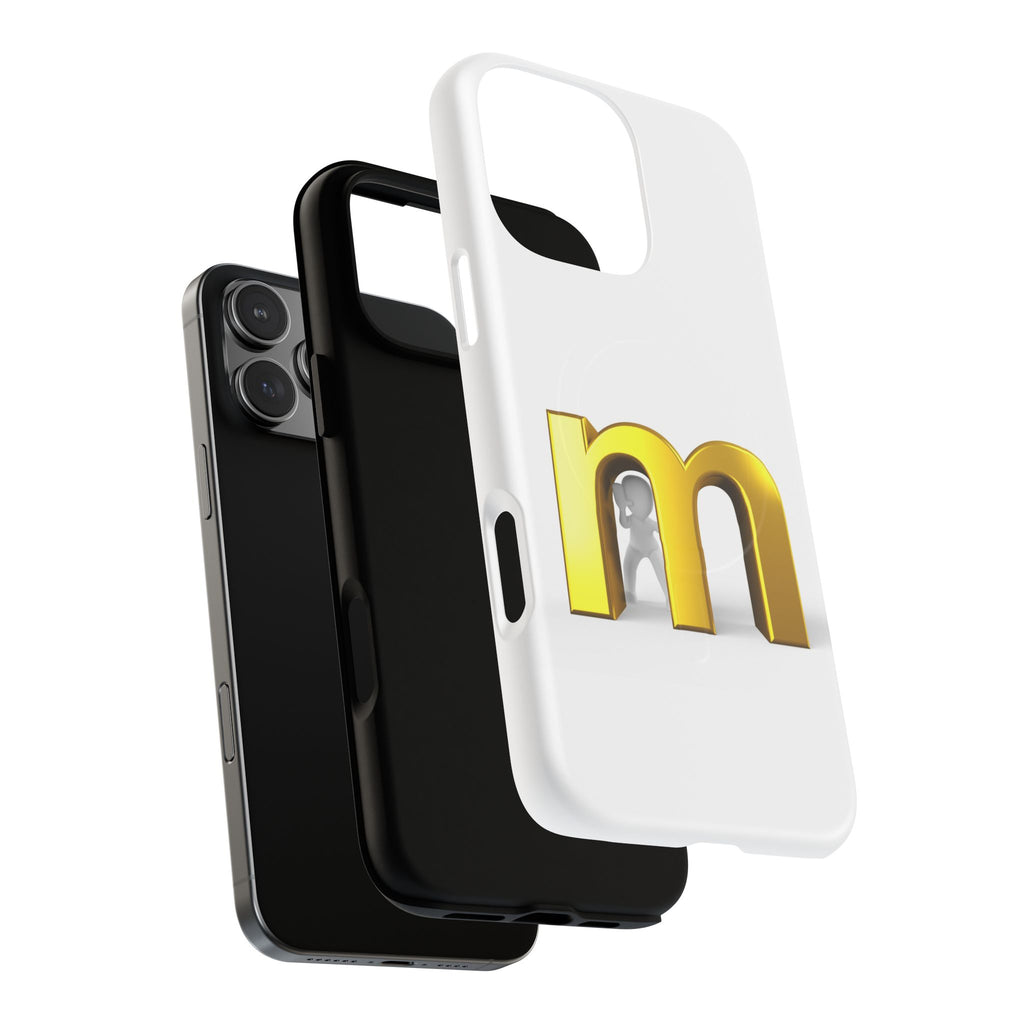 Gold Letter M phone case | Magnetic Tough Case, Monogram Initial