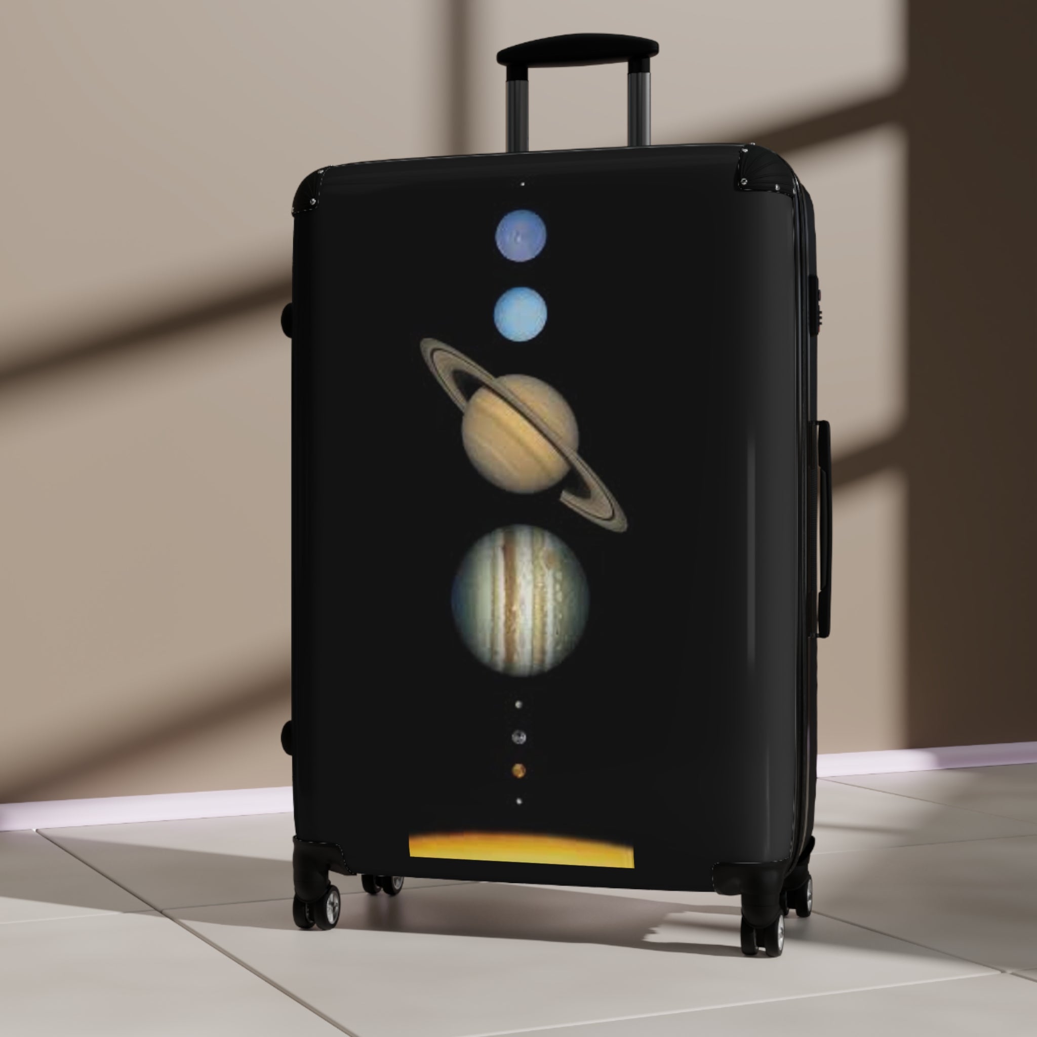 Vintage Planets Solar System Suitcase | Space Travel Luggage