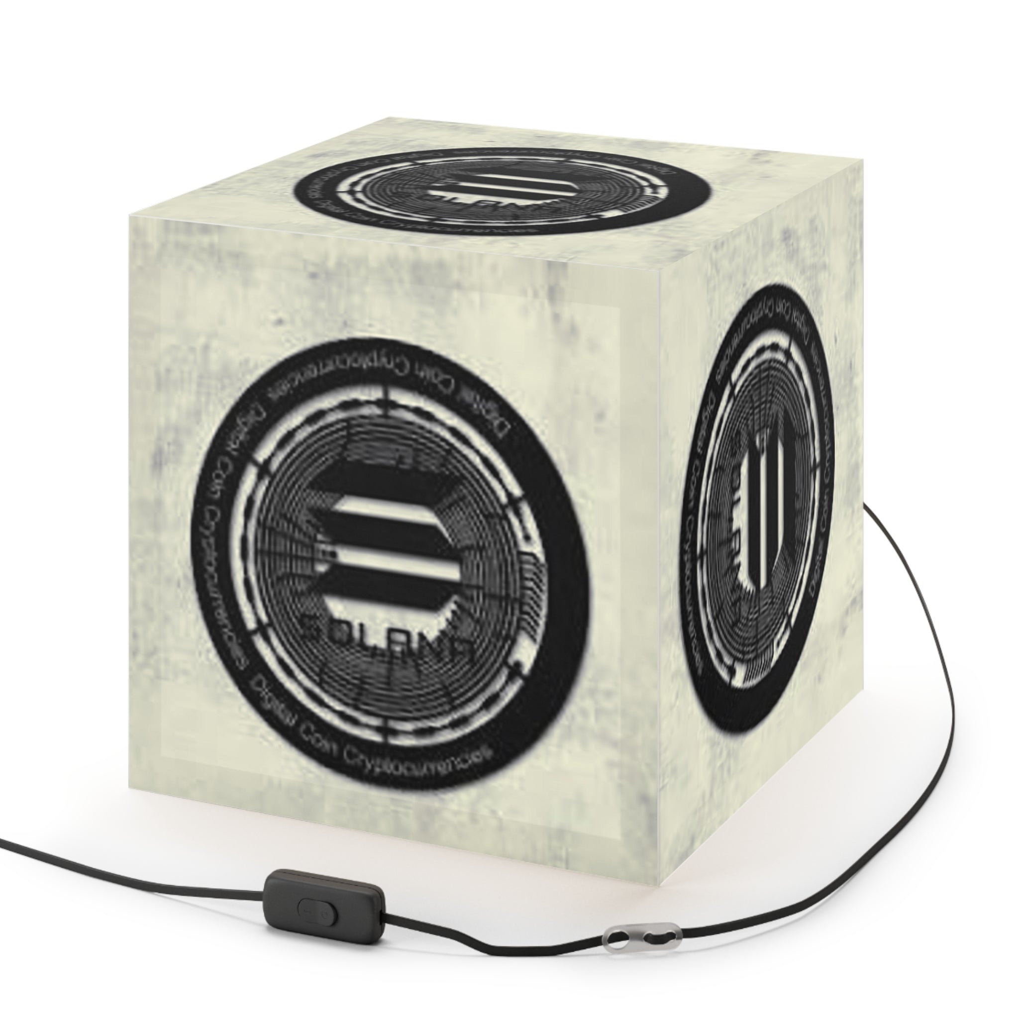 Solana Logo Light Cube Lamp | Cryptocurrency Crypto Nightlight