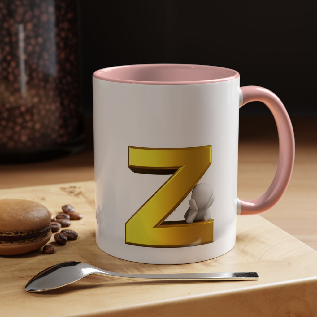Gold Letter Z Initial Mug | Accent Coffee Mug 11oz or 15oz