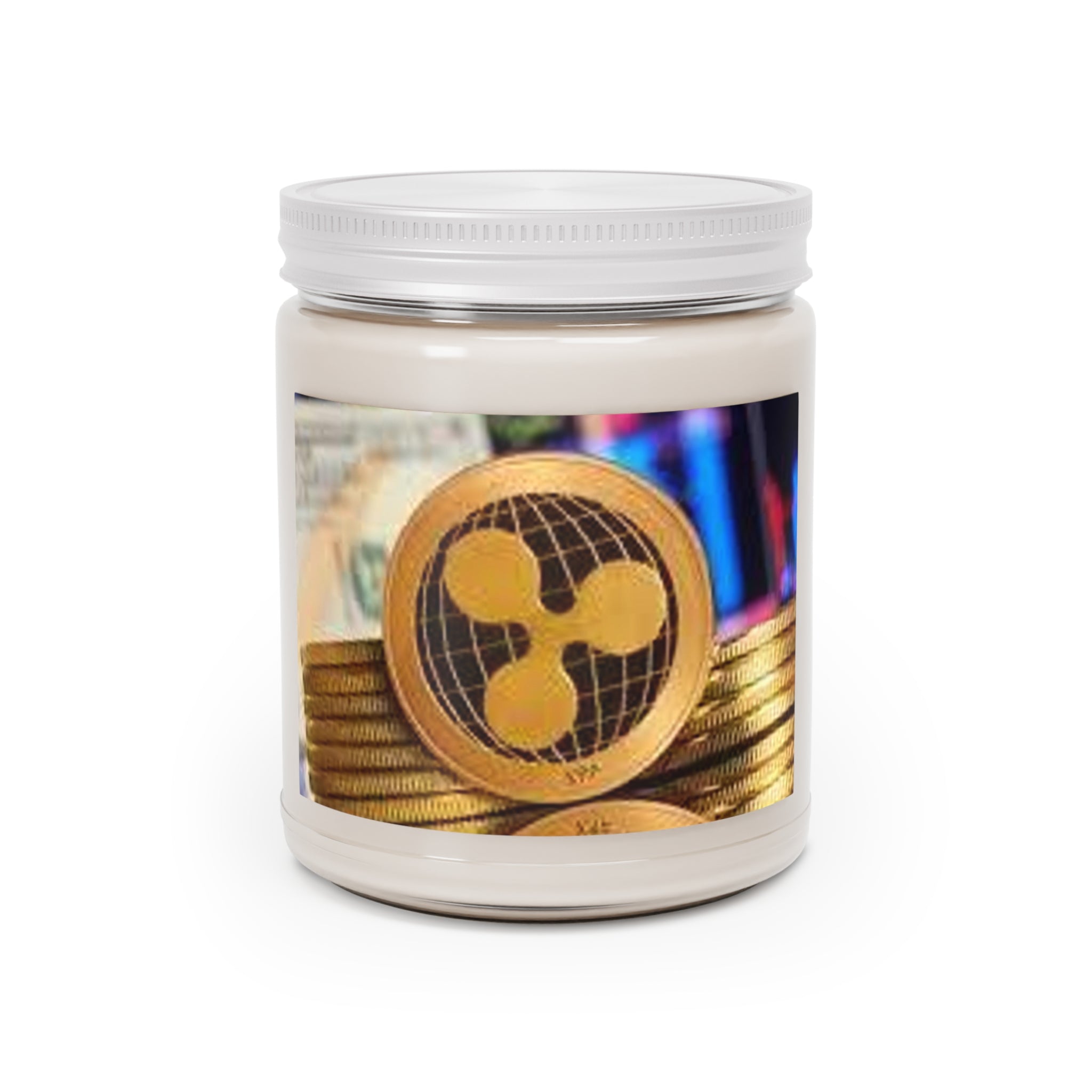 Ripple Crypto Coin Candle 9oz Soy Jar | Ripple Ripple XRP Candle