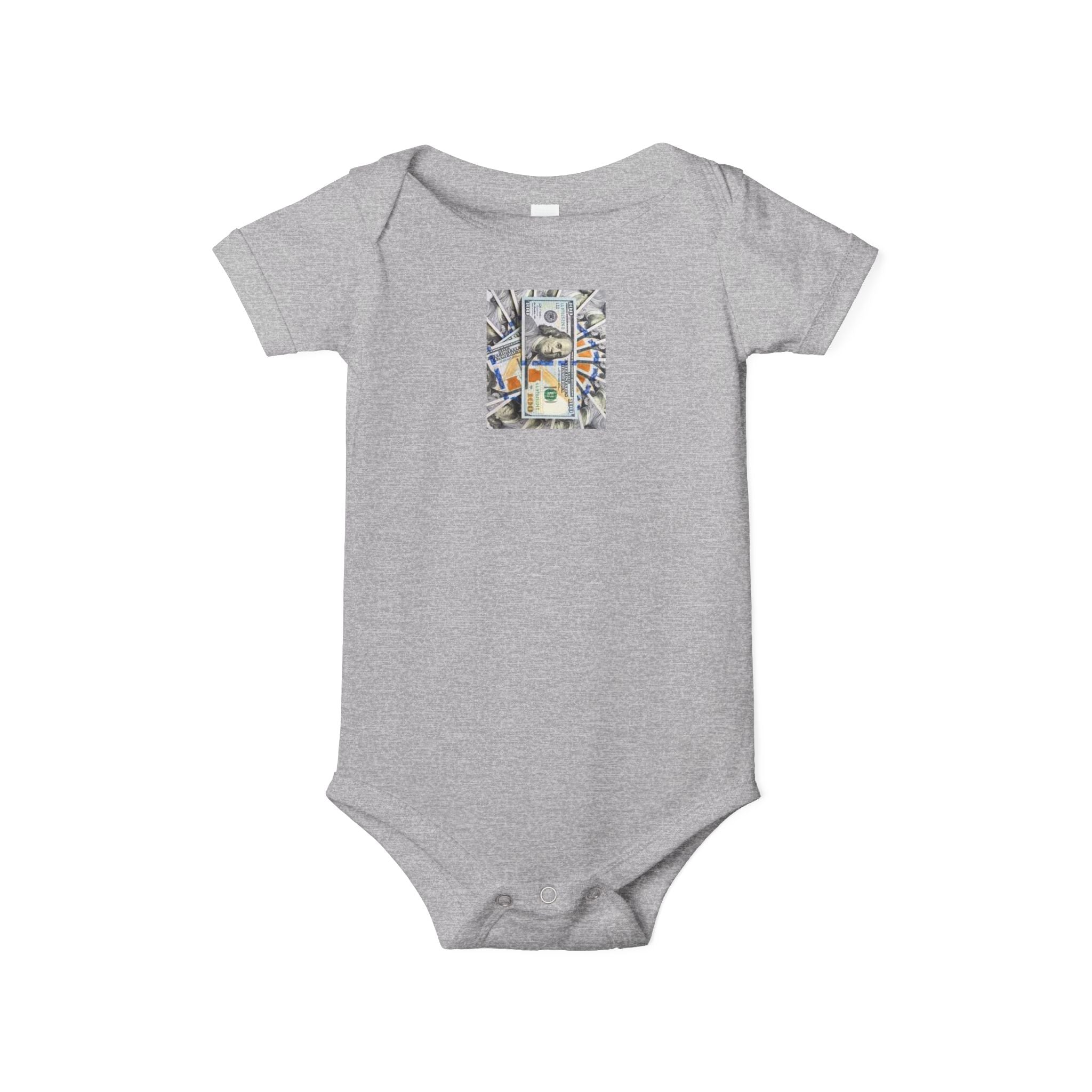 Money Infant Jersey One Piece | Modern Art Baby Bodysuit