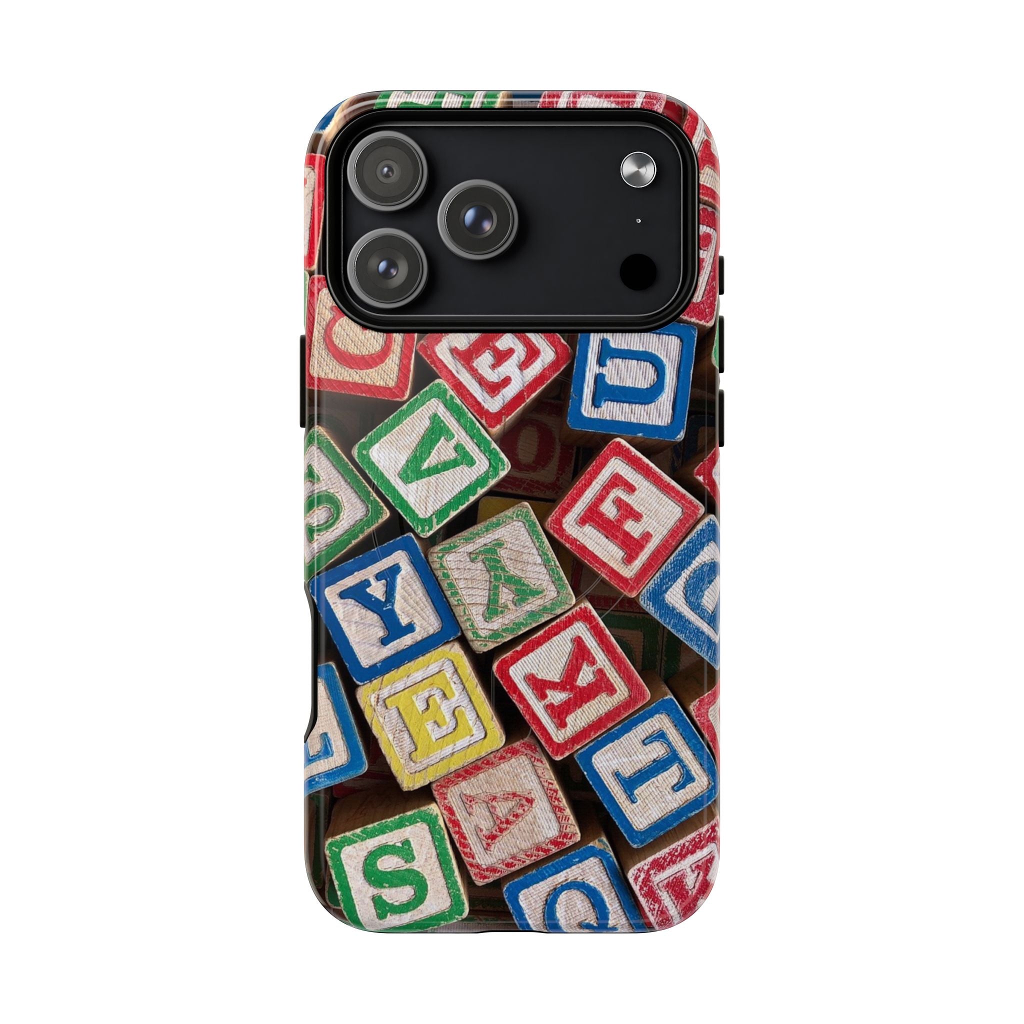 Vintage Alphabet Blocks Phone Case | Tough Magnetic Case