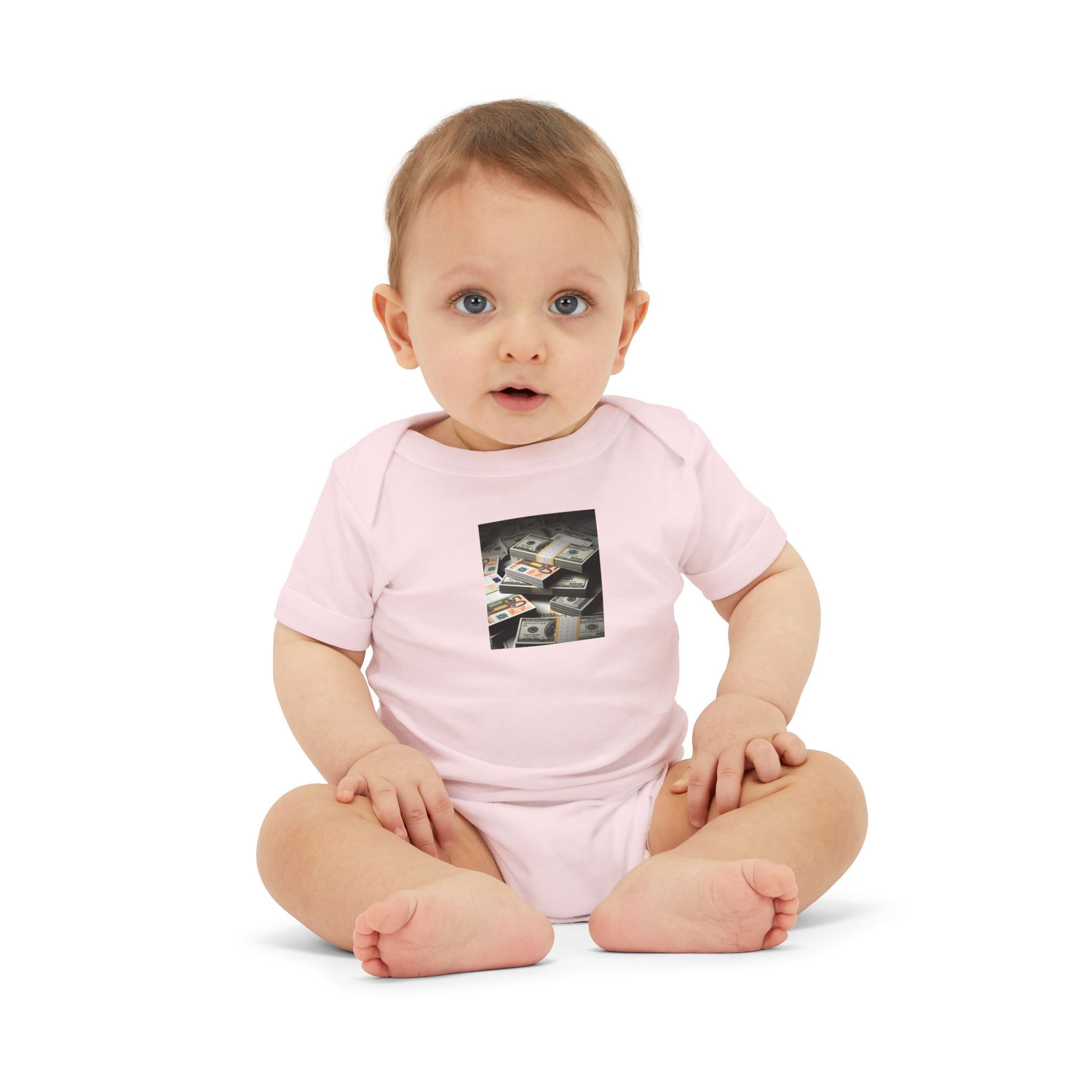 Stack Of Cash Infant Onesie | Baby Bodysuit Photography Print