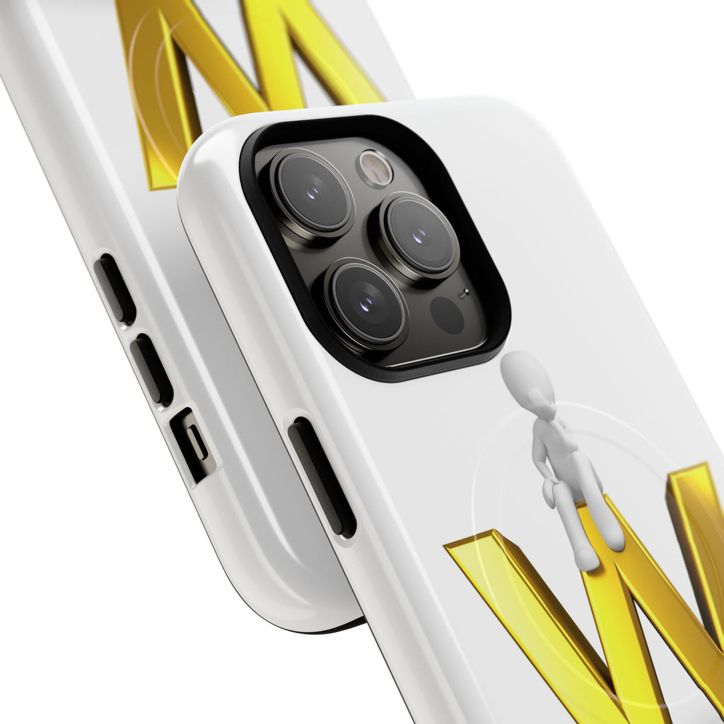 3D Stick Figure on Gold W Phone Case | Tough Magnetic Case