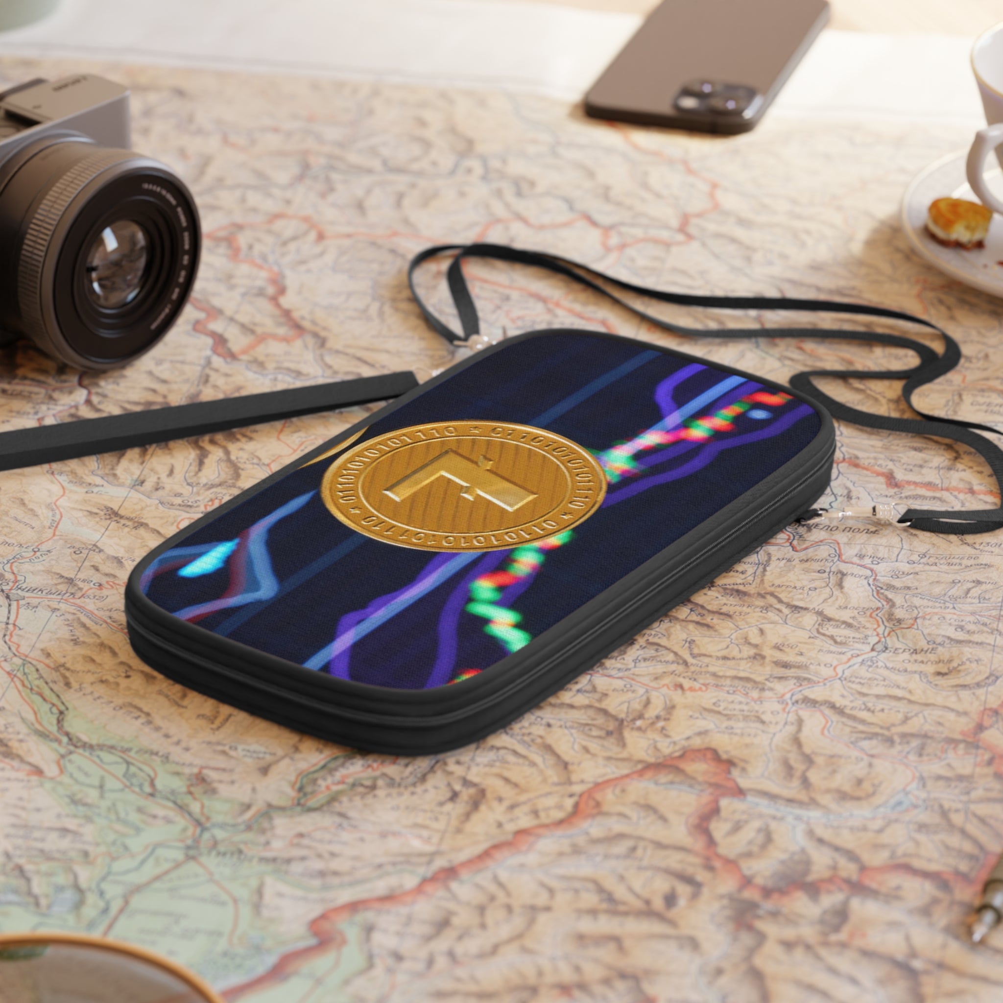 Cryptocurrency Coin Passport Wallet | Crypto Trading Graphs Design
