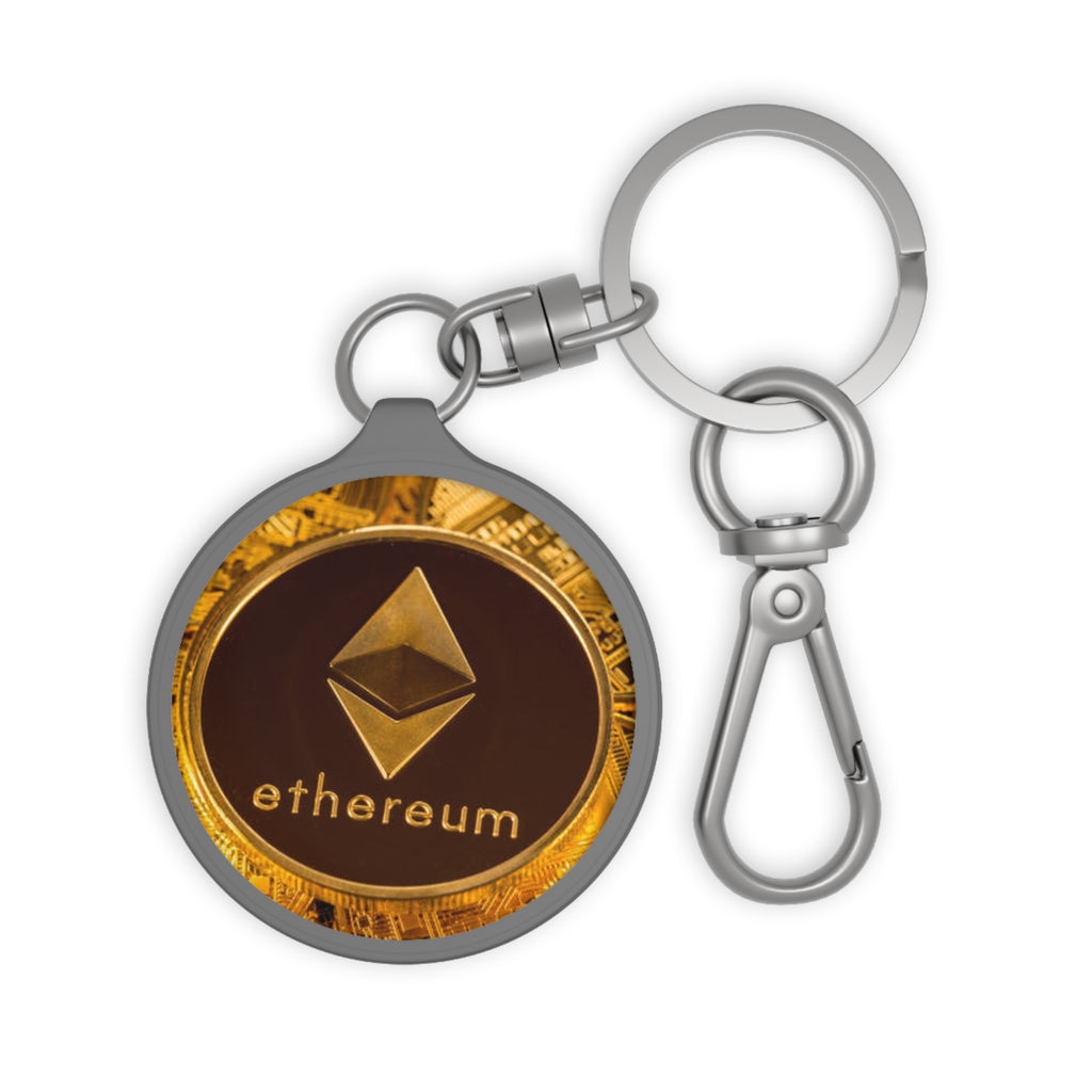 Ethereum Coin Logo Keyring | Crypto Keychain, Blockchain Accessory