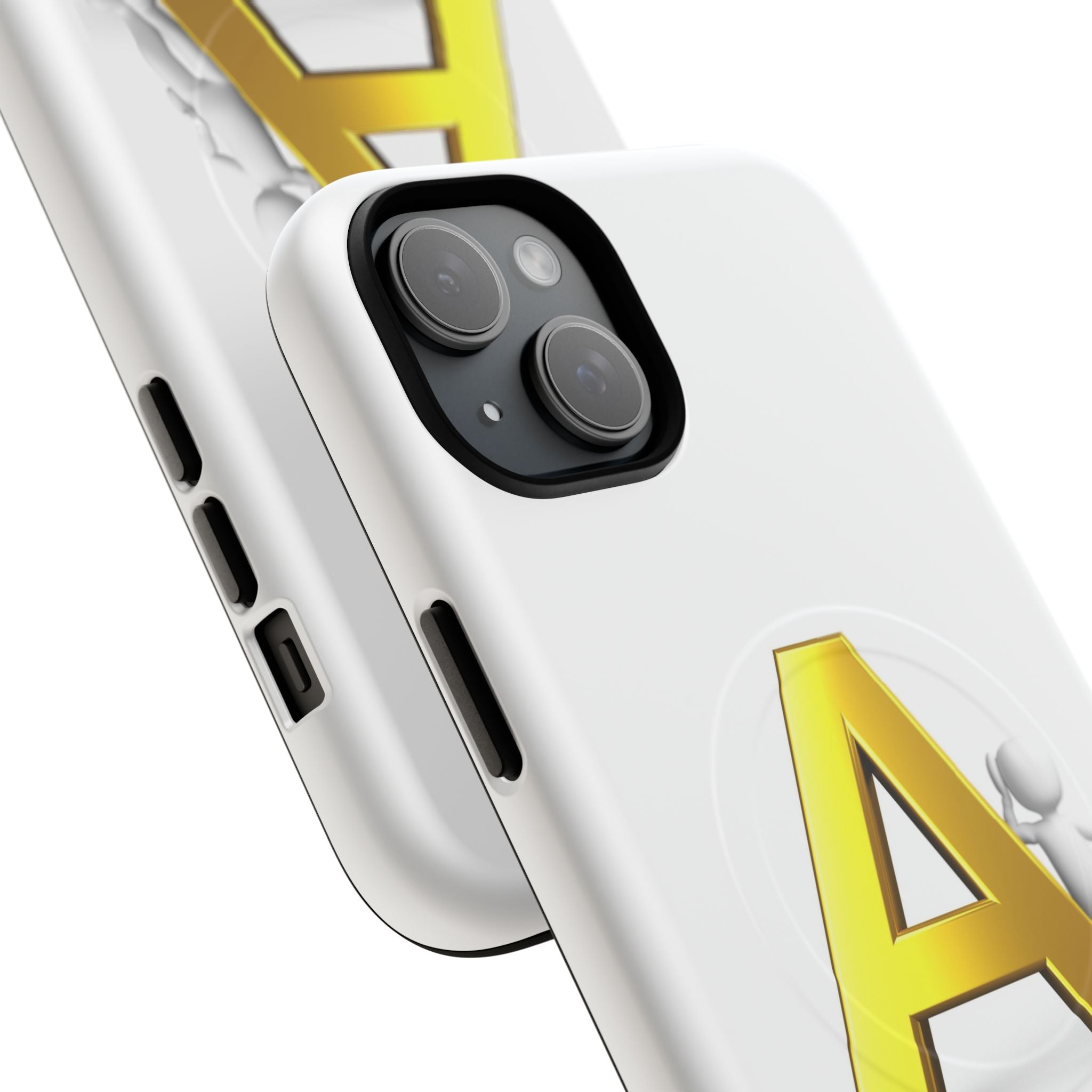 Gold Letter A Phone Case | Tough Magnetic Case, Initial Monogram