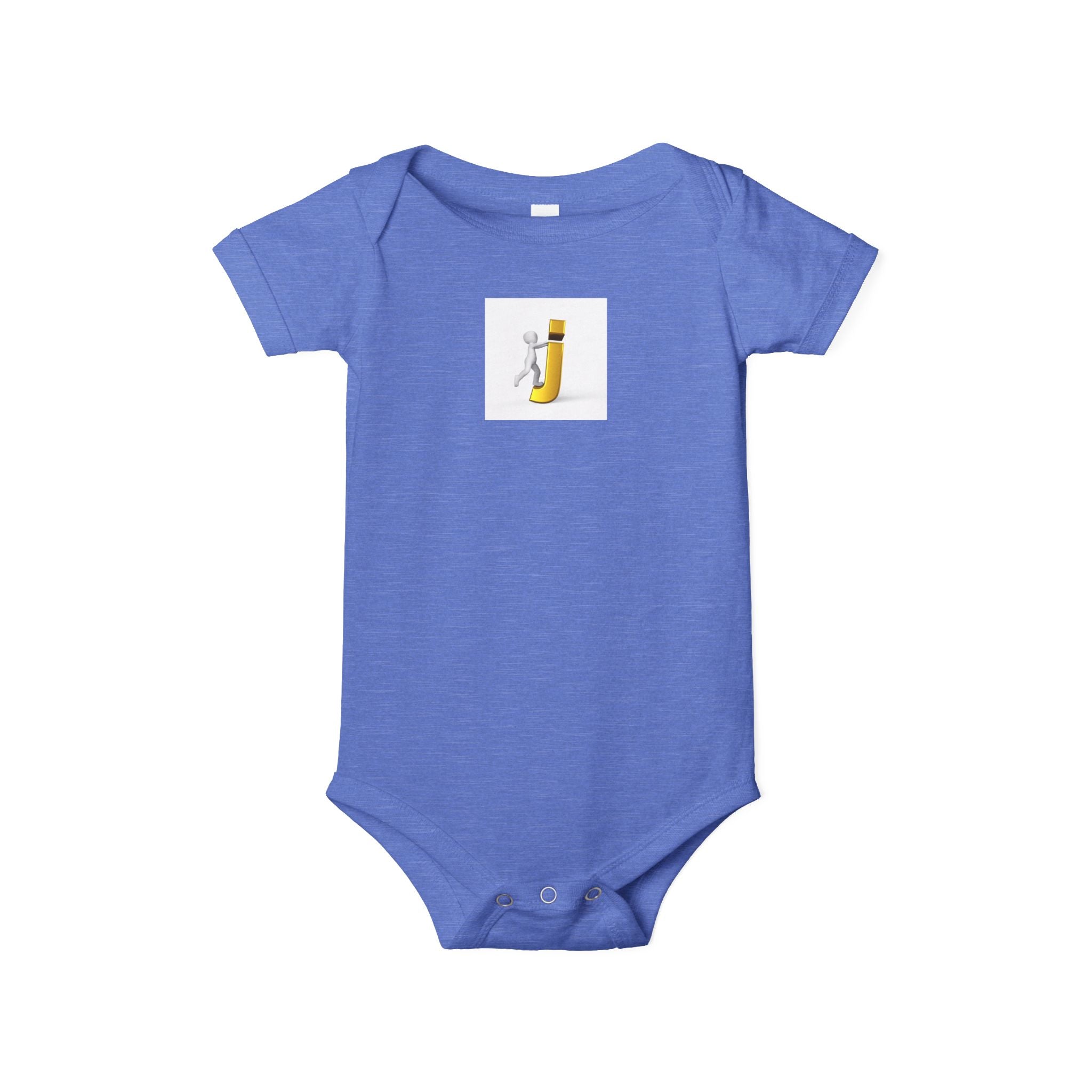 Motif Cavalier Lettre J | Grenouillère pour bébé | Body adorable