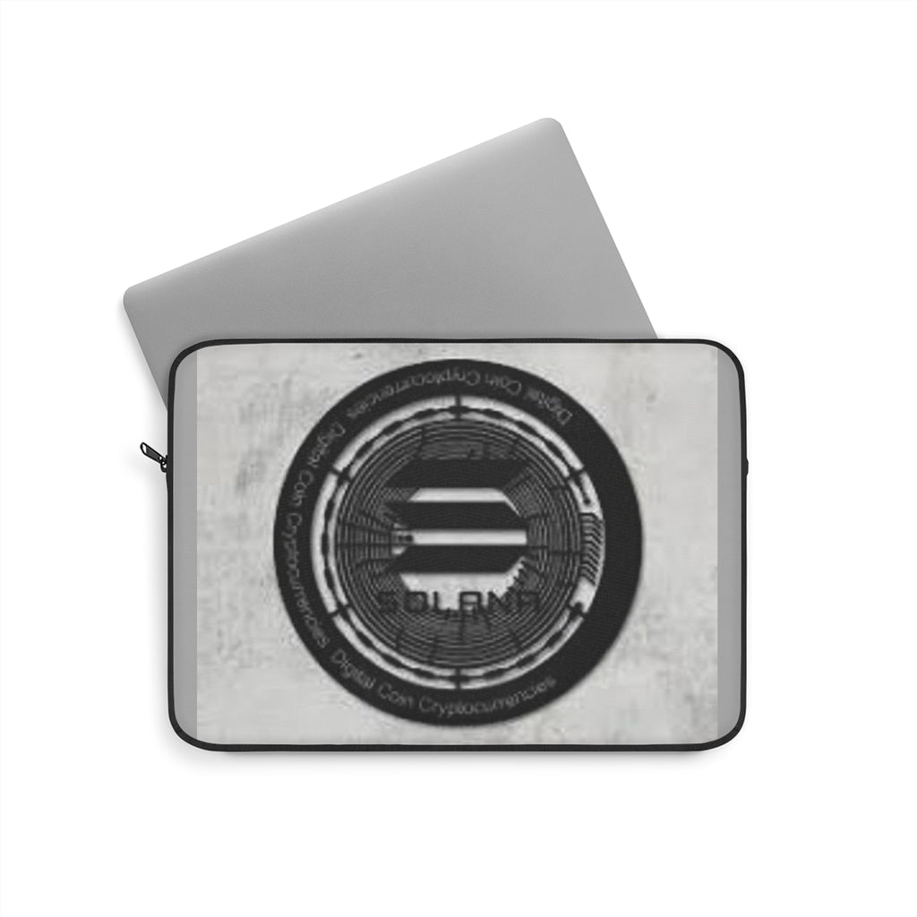 Solana Crypto Coin Laptop Sleeve | Blockchain Circuit Logo