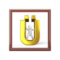 Gold Letter Ü Initial Jewelry Box | Monogram Case