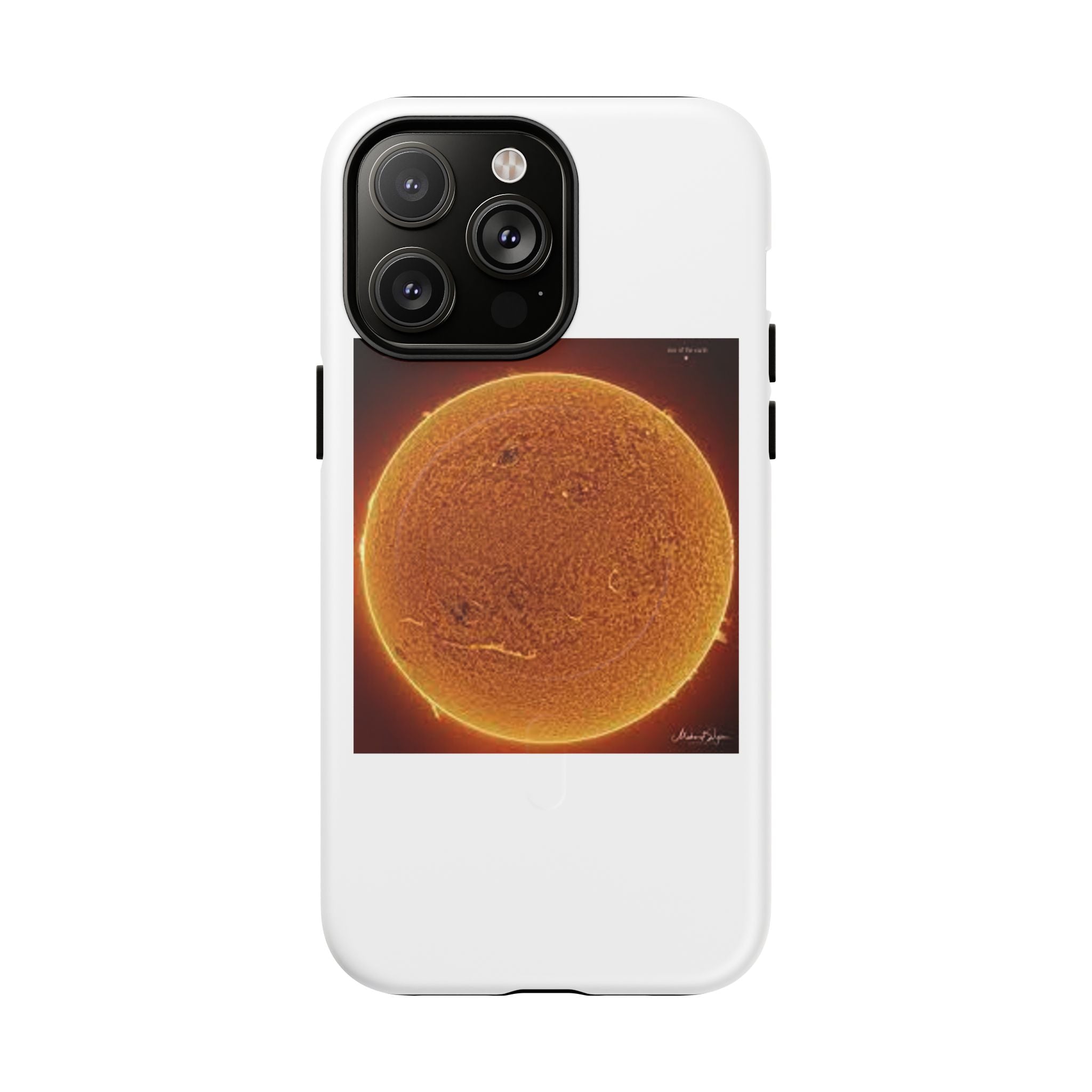 Coque de téléphone illustrée Disque Solaire | Coque magnétique résistante