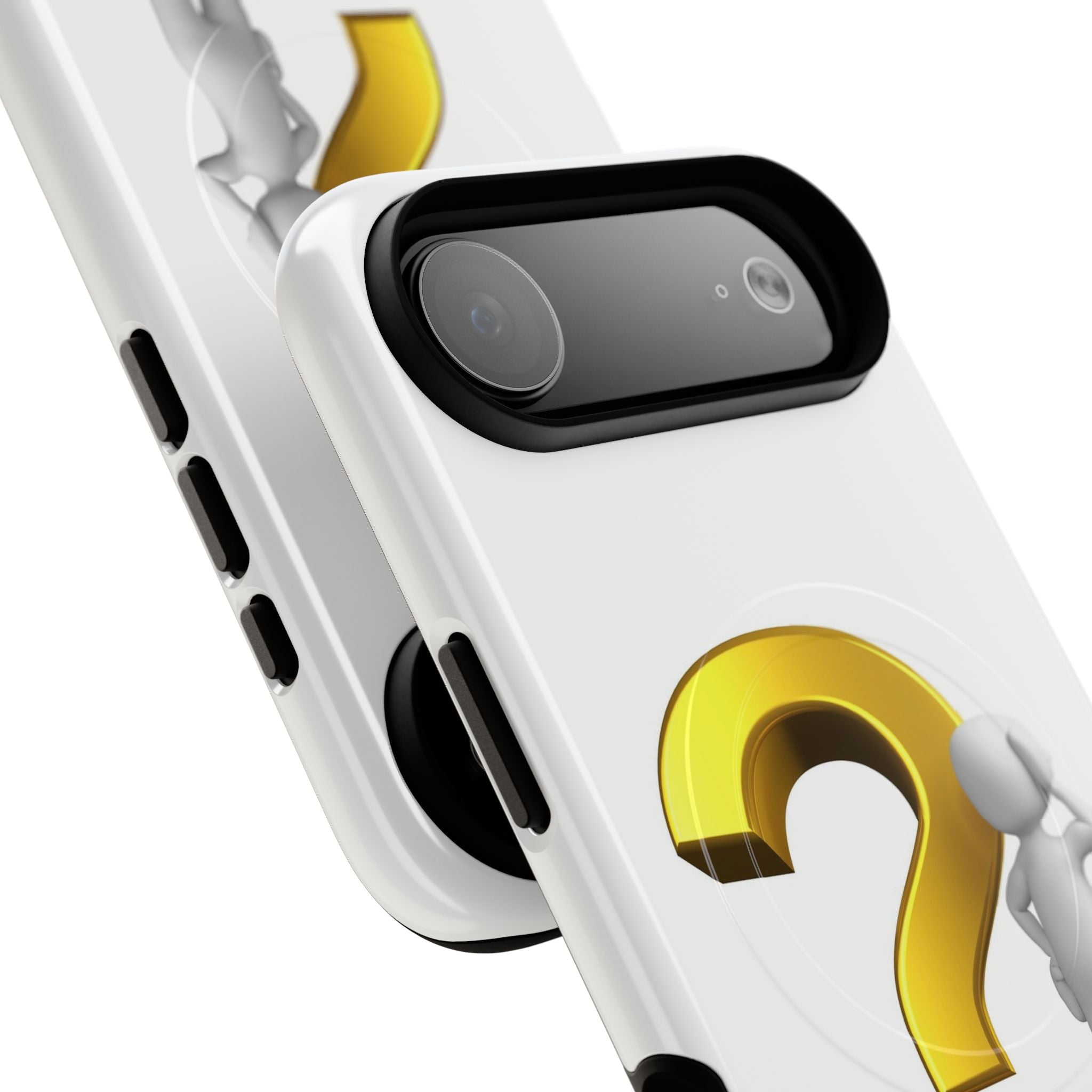 3D Question Mark Figure phone case | Tough Magnetic Case