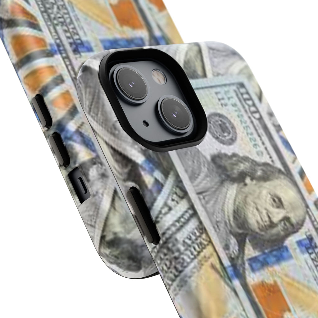 Hundred Dollar Bills Phone Case | Tough Magnetic Case, Money Pattern