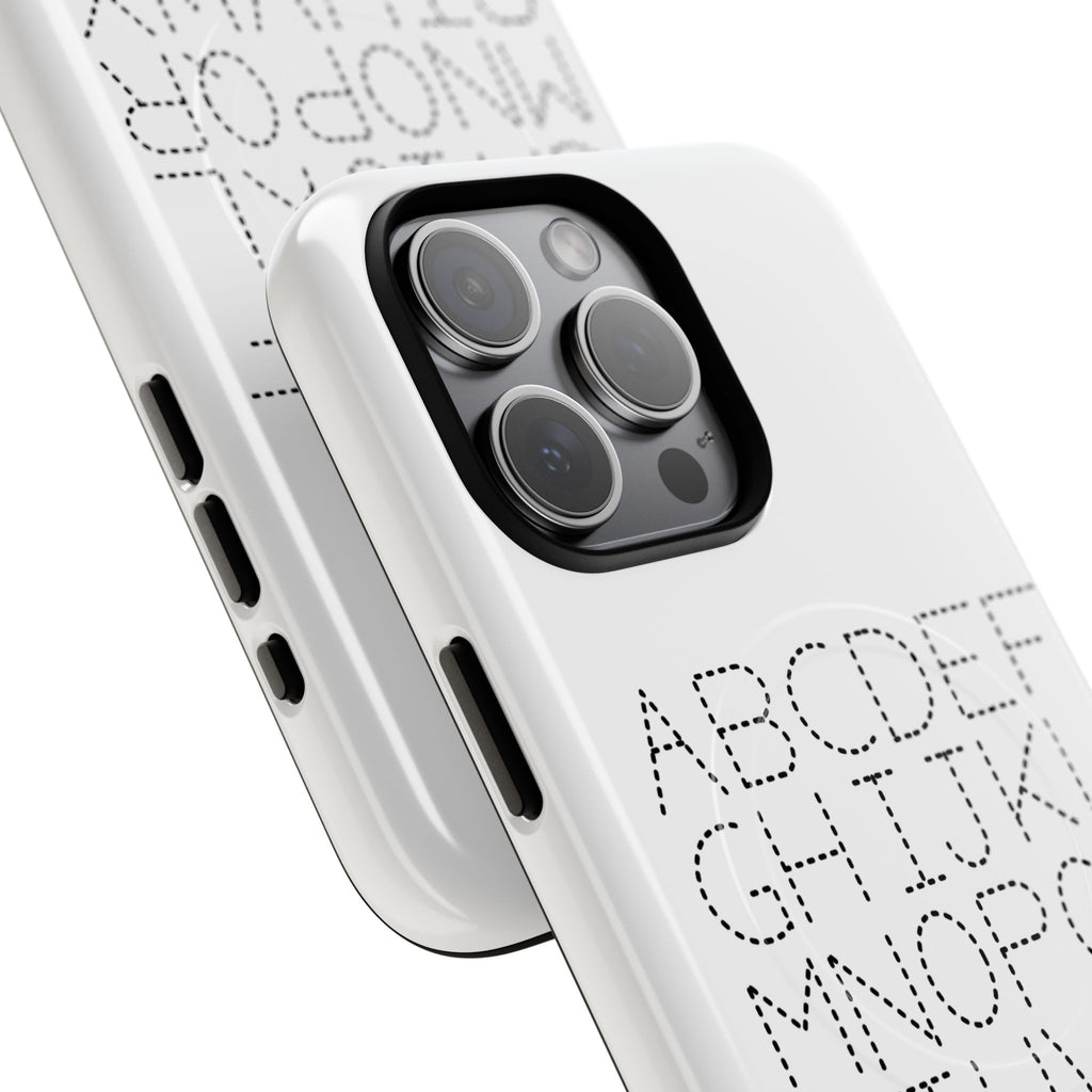 Dotted Alphabet Phone Case | Tough Magnetic Case