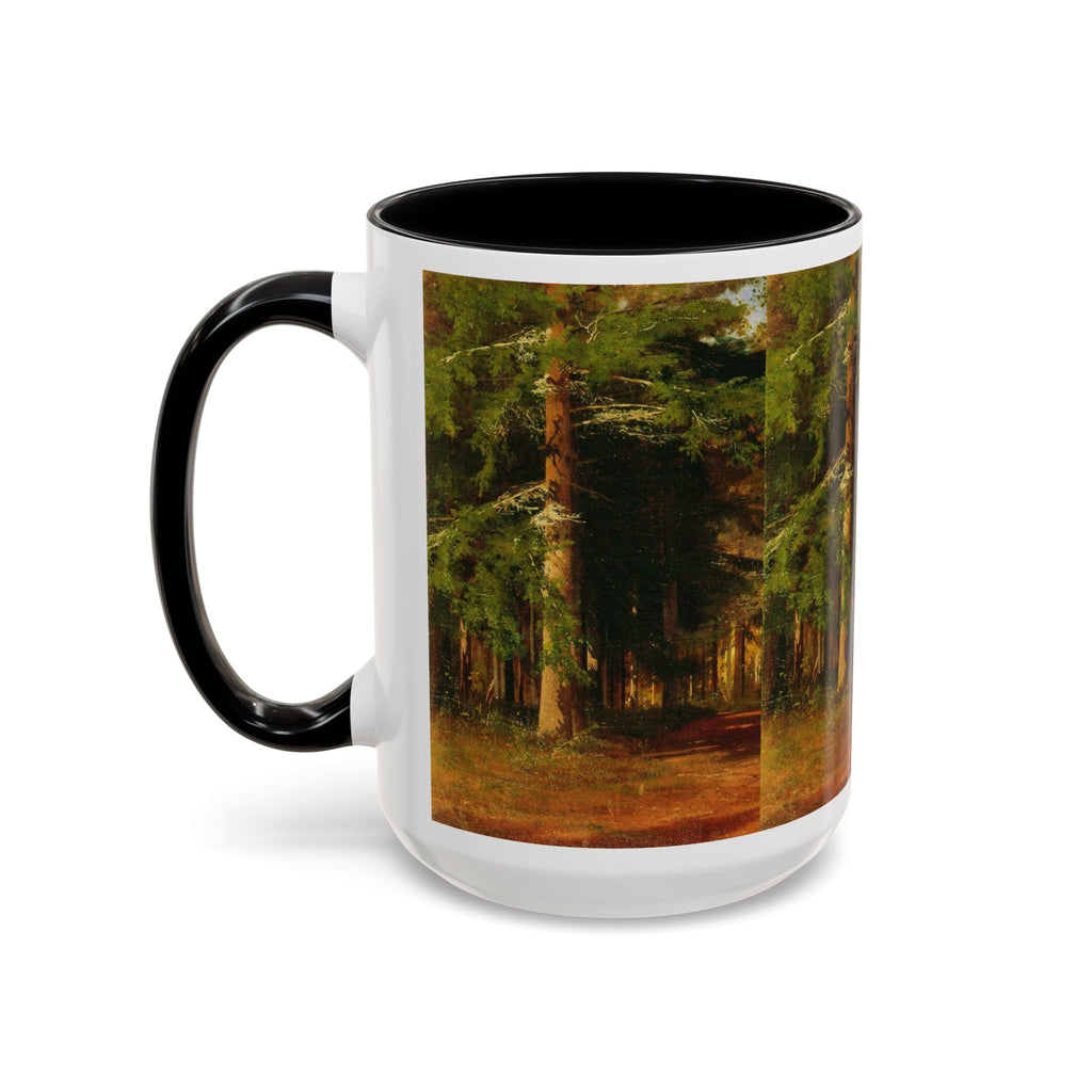 Waldweg-Malerei Tasse | Akzent-Kaffeetasse 11oz 15oz
