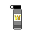 Gold Letter W Monogram Water Bottle | 20oz Stainless Bottle