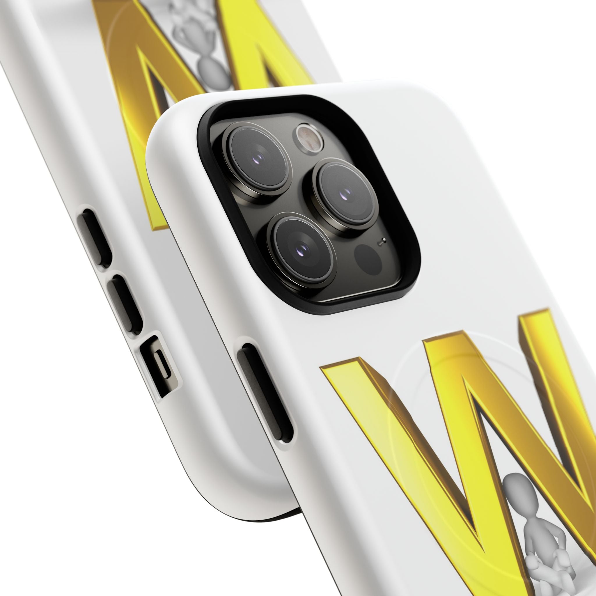 Gold Letter W Monogram Phone Case | Tough Magnetic Case