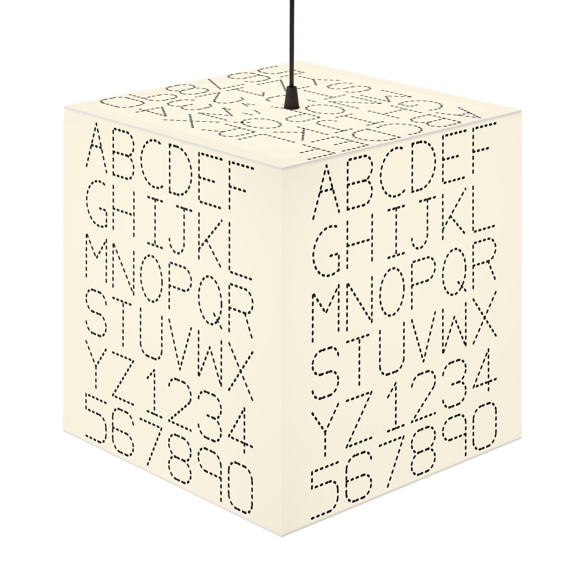Dotted Alphabet Light Cube Lamp | ABC 123 Nursery Nightlight