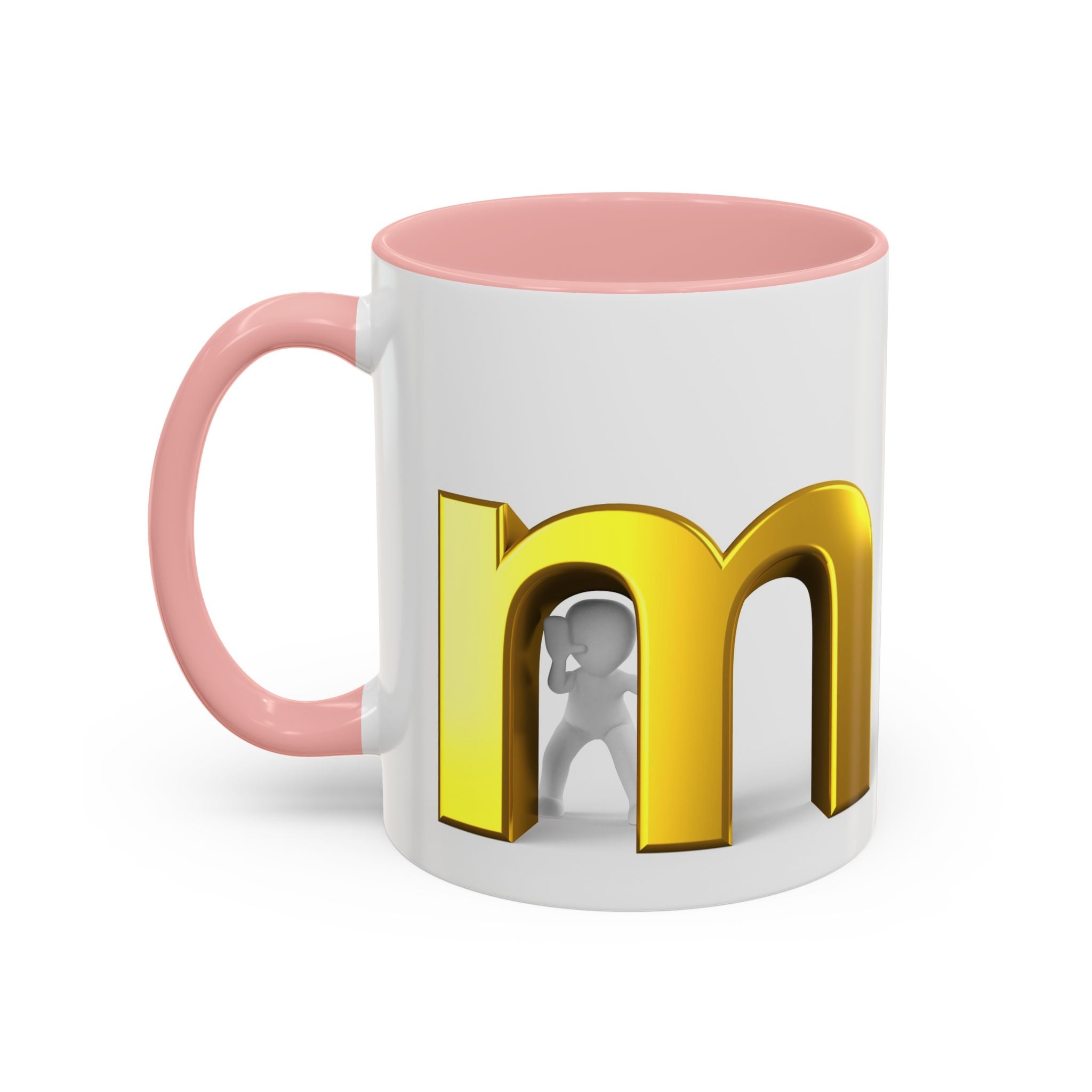Gold Letter M Monogram Mug | Accent Coffee Mug
