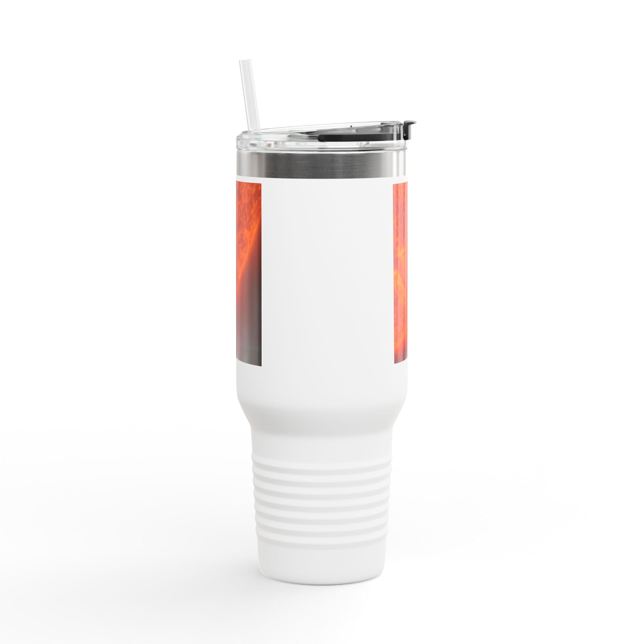 Mug de voyage isotherme 40 oz, photo rapprochée du soleil