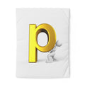 3D Letter P duvet cover