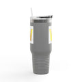 Gold 3D Letter W insulated travel mug 40oz | Monogram Initial Tumbler