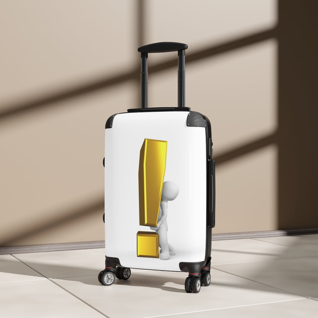 3D Exclamation Mark Figure Suitcase | Hard Shell Luggage