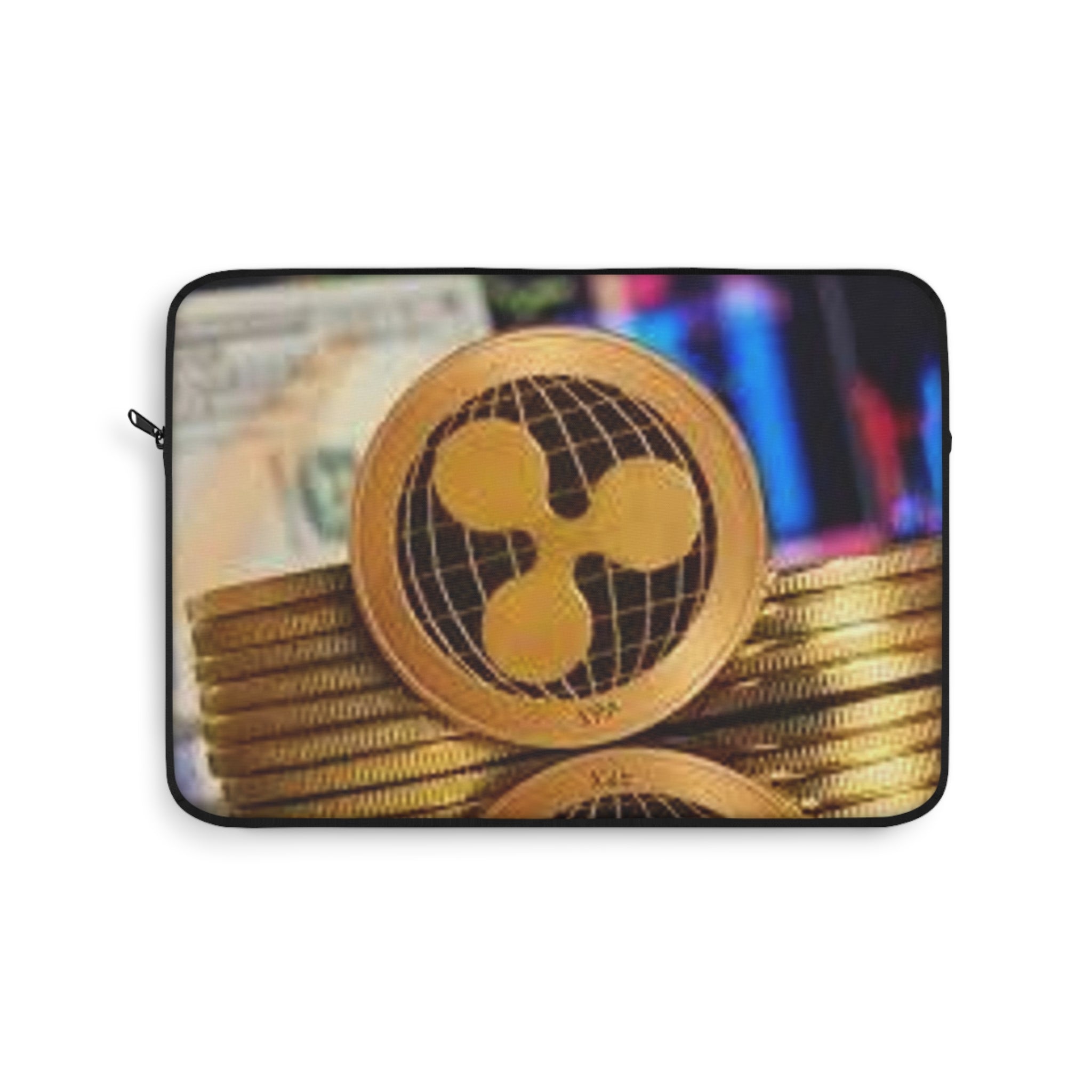 Ripple Coin Crypto Stack Laptop Sleeve | Cryptocurrency Ripple XRP Design