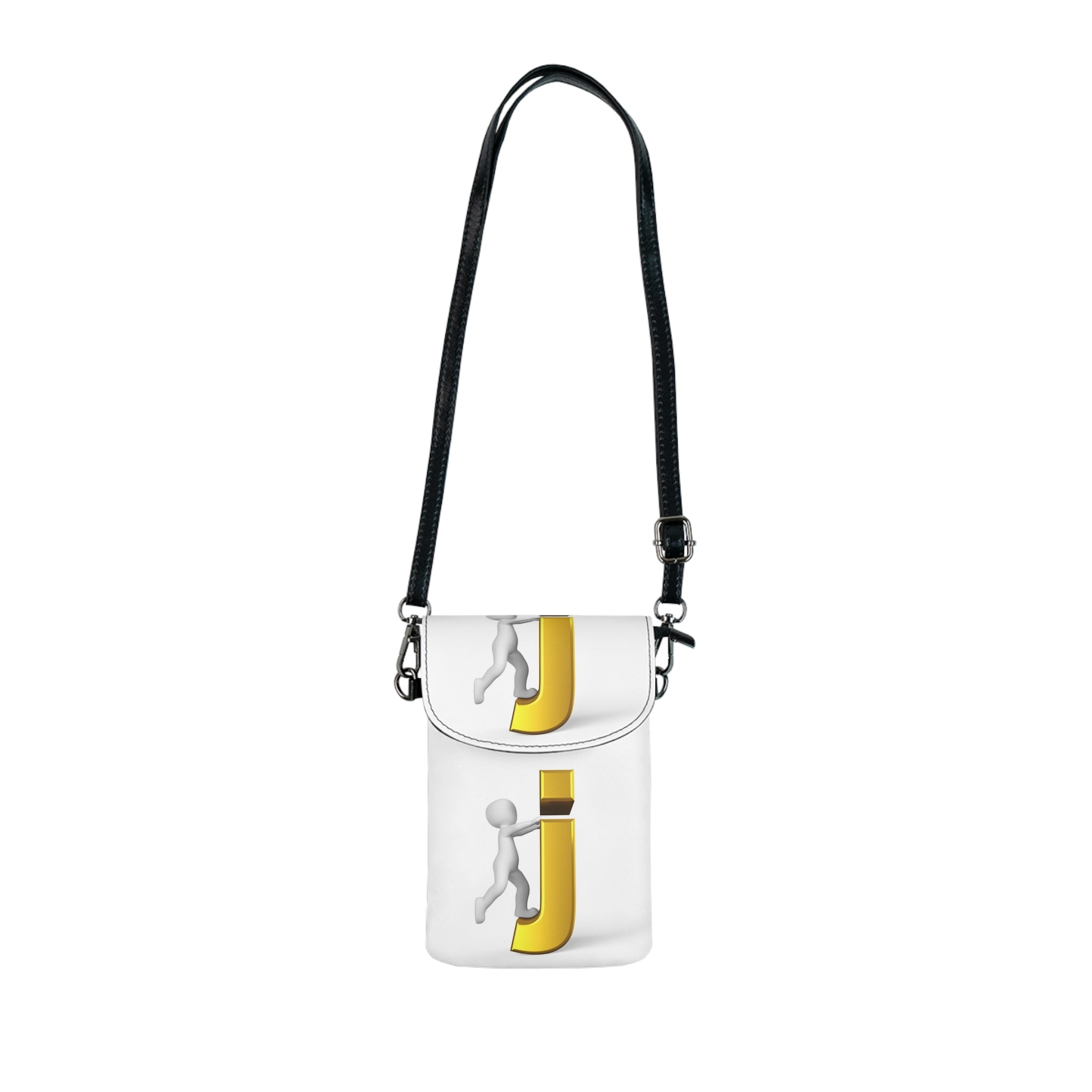 Small Cell Phone Wallet | Gold Letter J