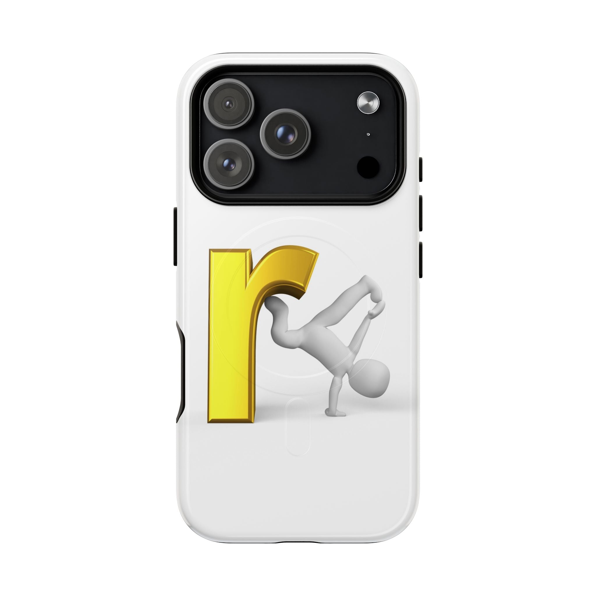 Yellow Letter R Breakdance Phone Case | Tough Magnetic Case