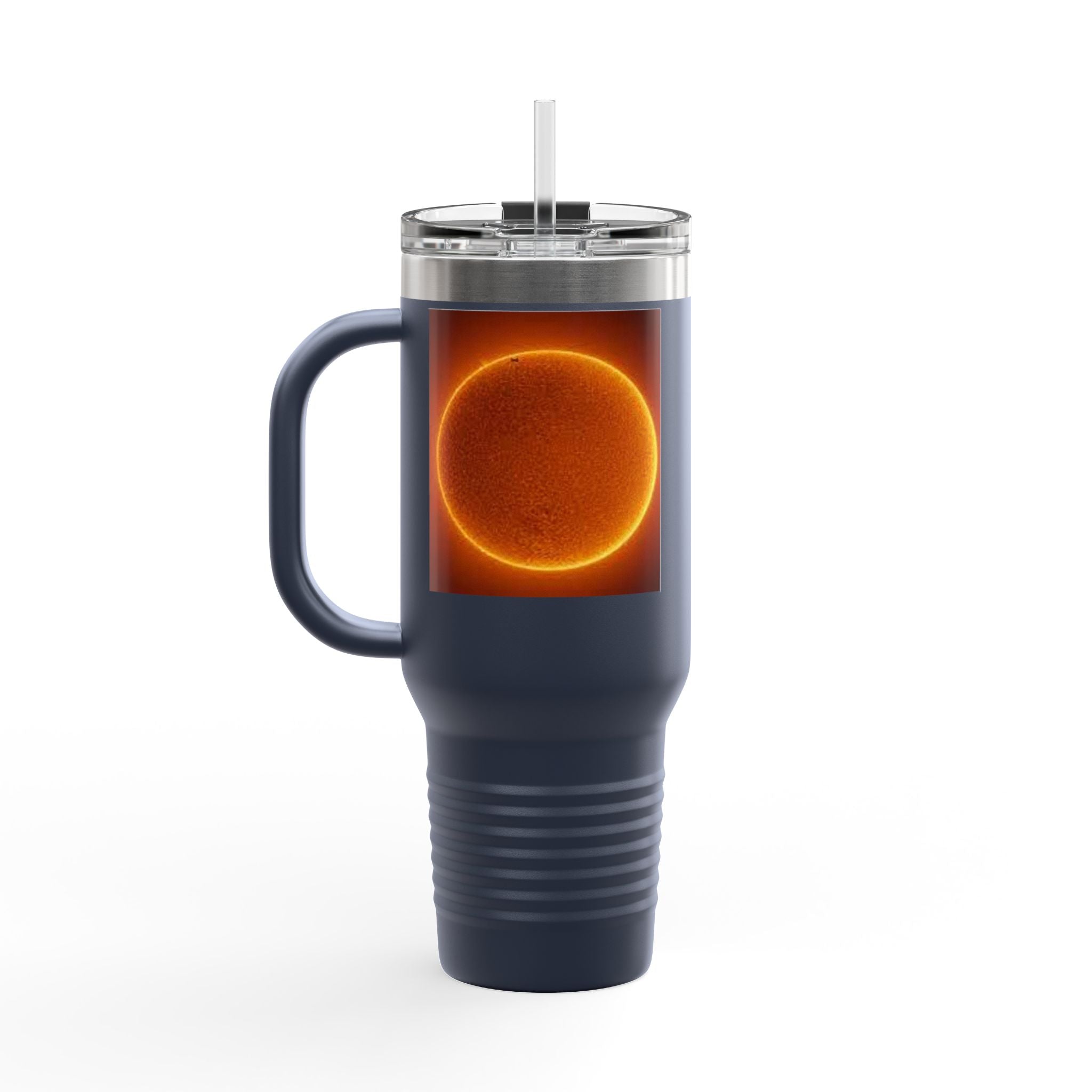 Glowing Solar Disc Travel Mug | 40oz Insulated Tumbler