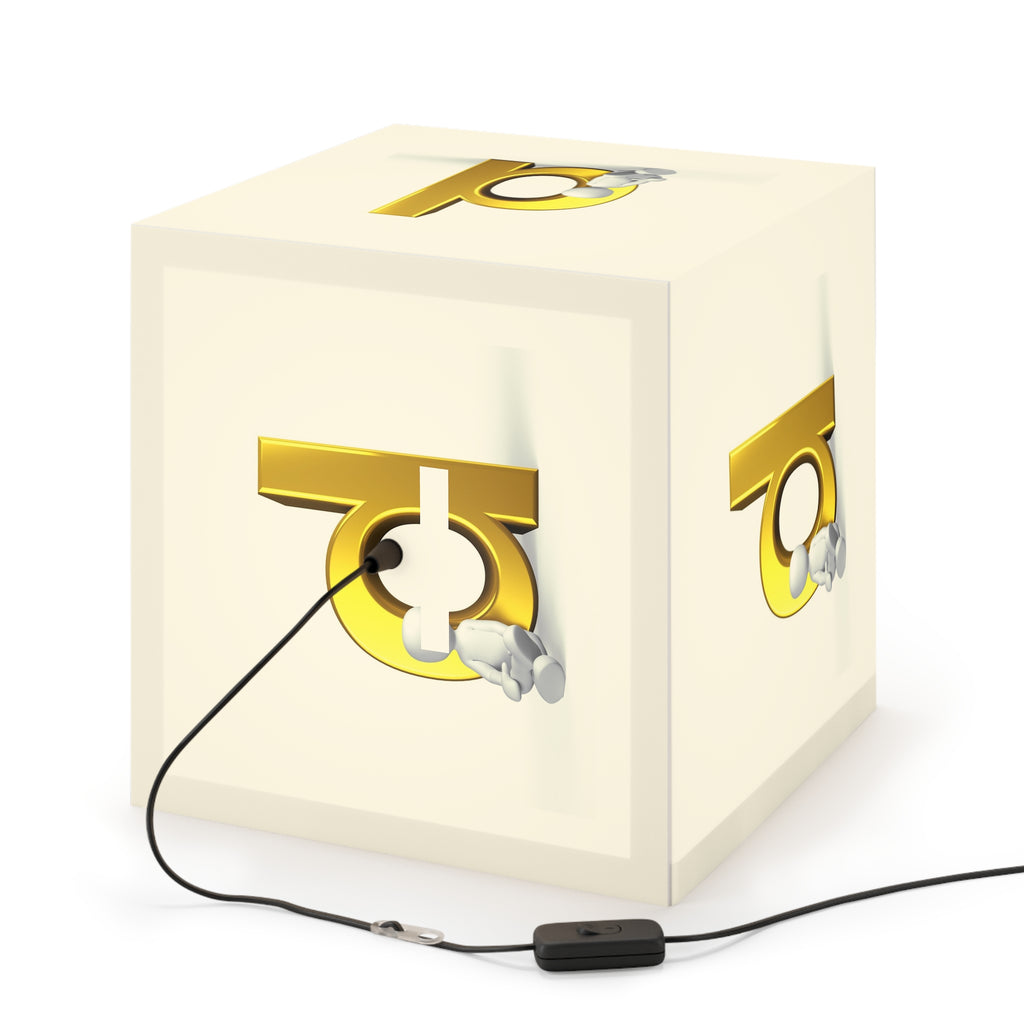 Gold Letter D Light Cube Lamp | Alphabet Initial Night Light