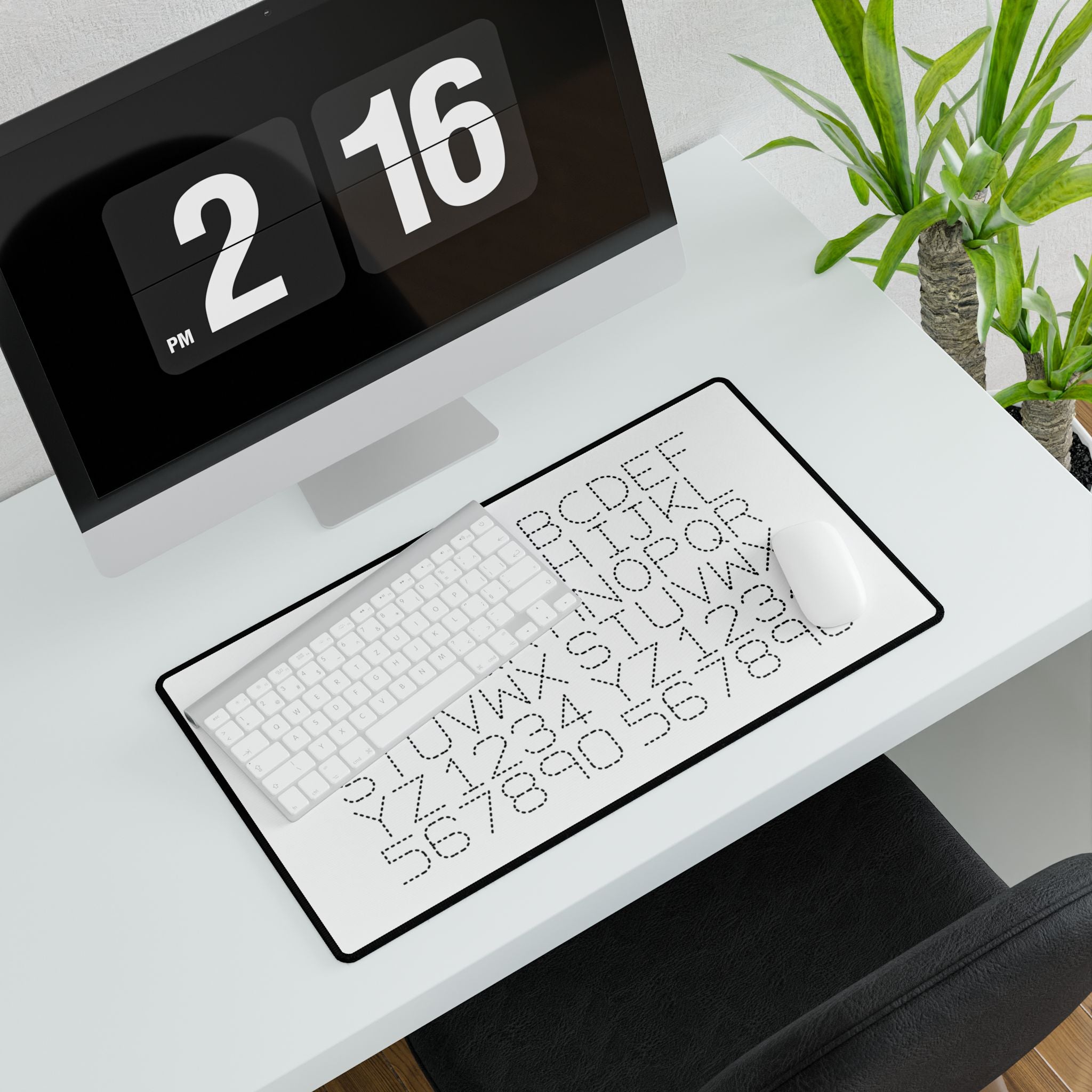 Dotted Alphabet & Numbers Desk Mat | Typing Practice Desk Mat