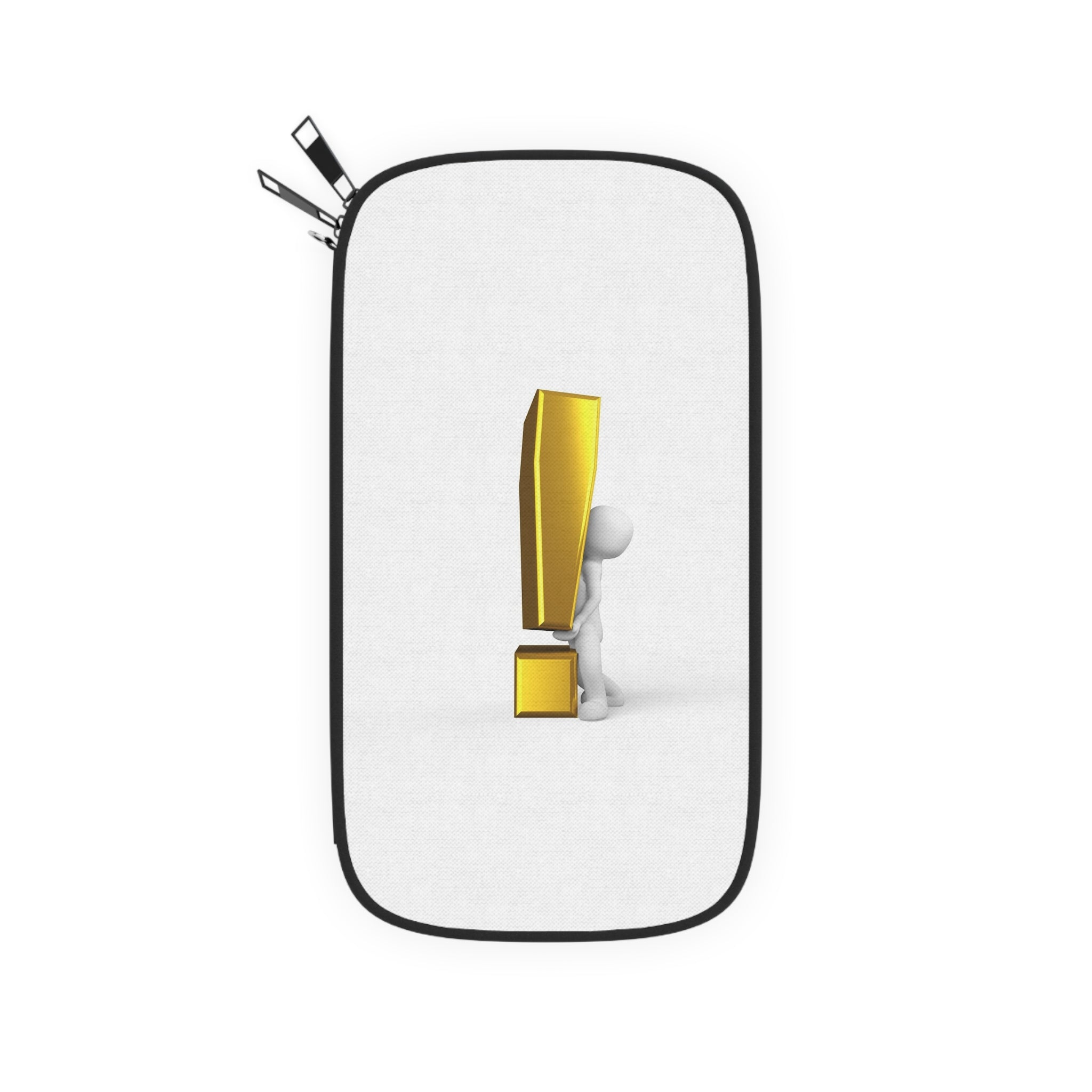 Gold Exclamation Mark Passport Wallet | Minimalist Travel Accessory
