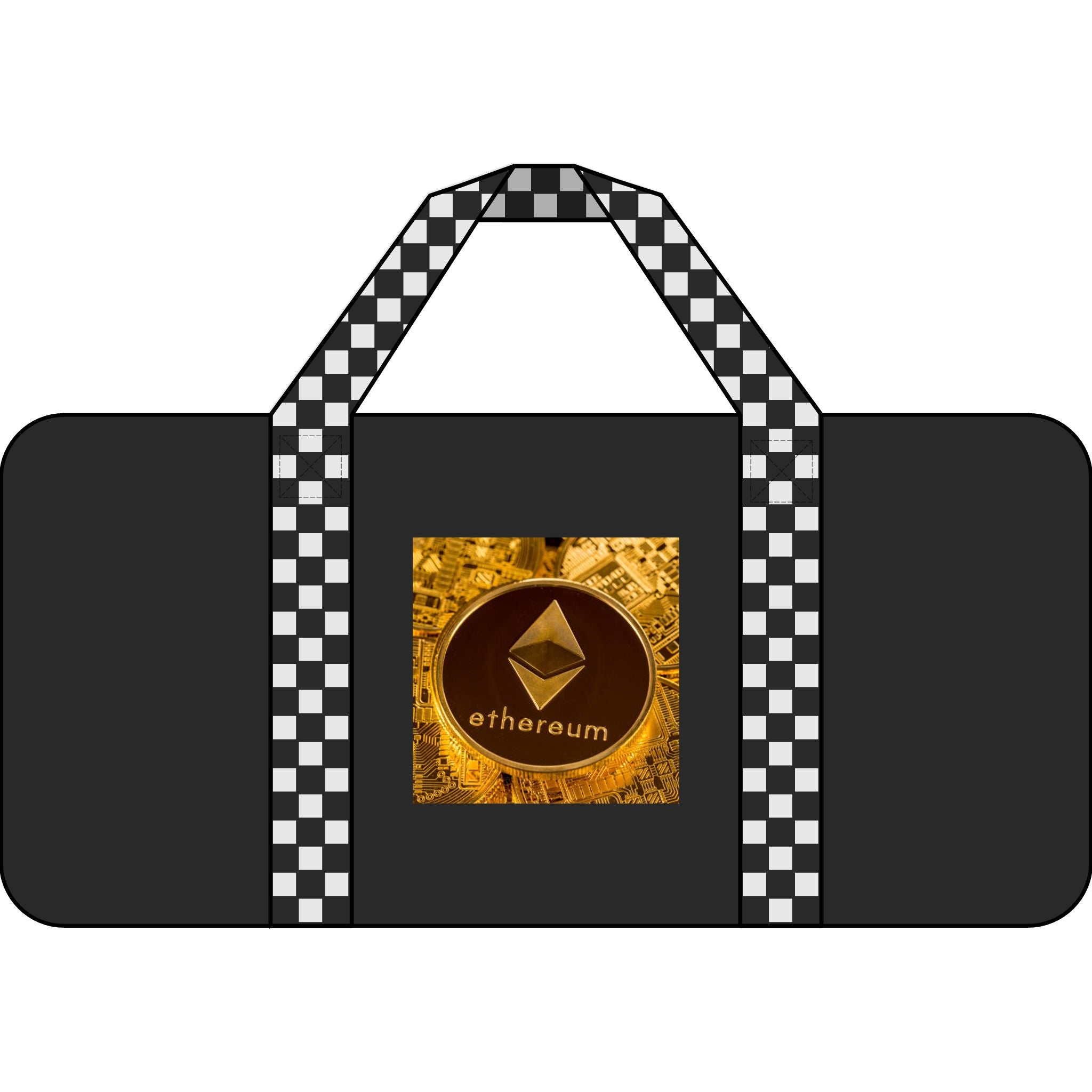 Sac de voyage Tripper avec motif Ethereum Coin | Sac de voyage avec logo crypto