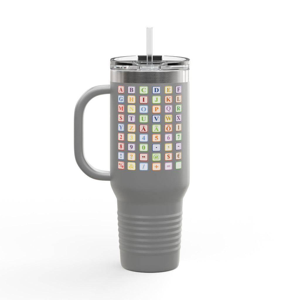 Pastel Baby Blocks Alphabet, Travel Mug
