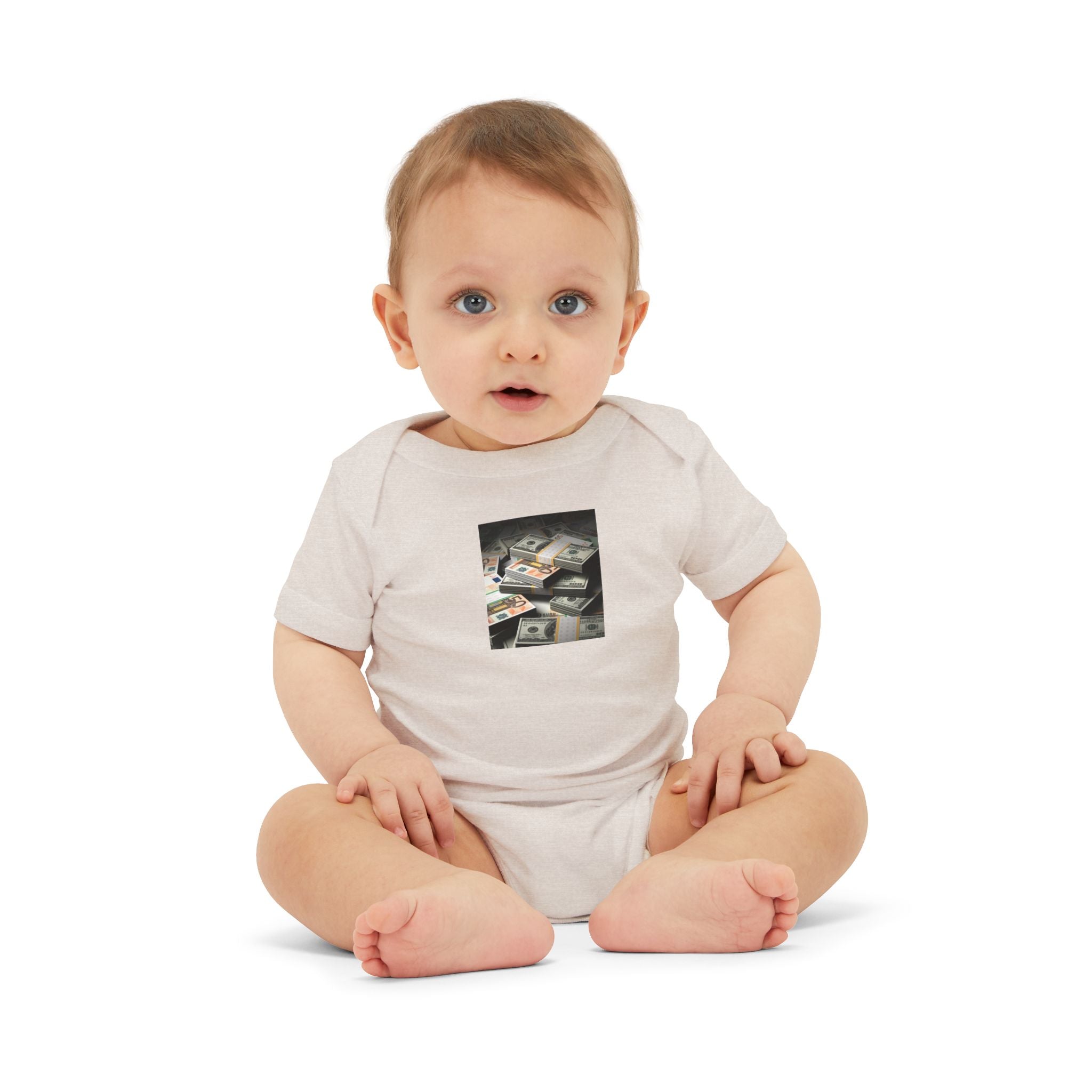Stack Of Cash Infant Onesie | Baby Bodysuit Photography Print