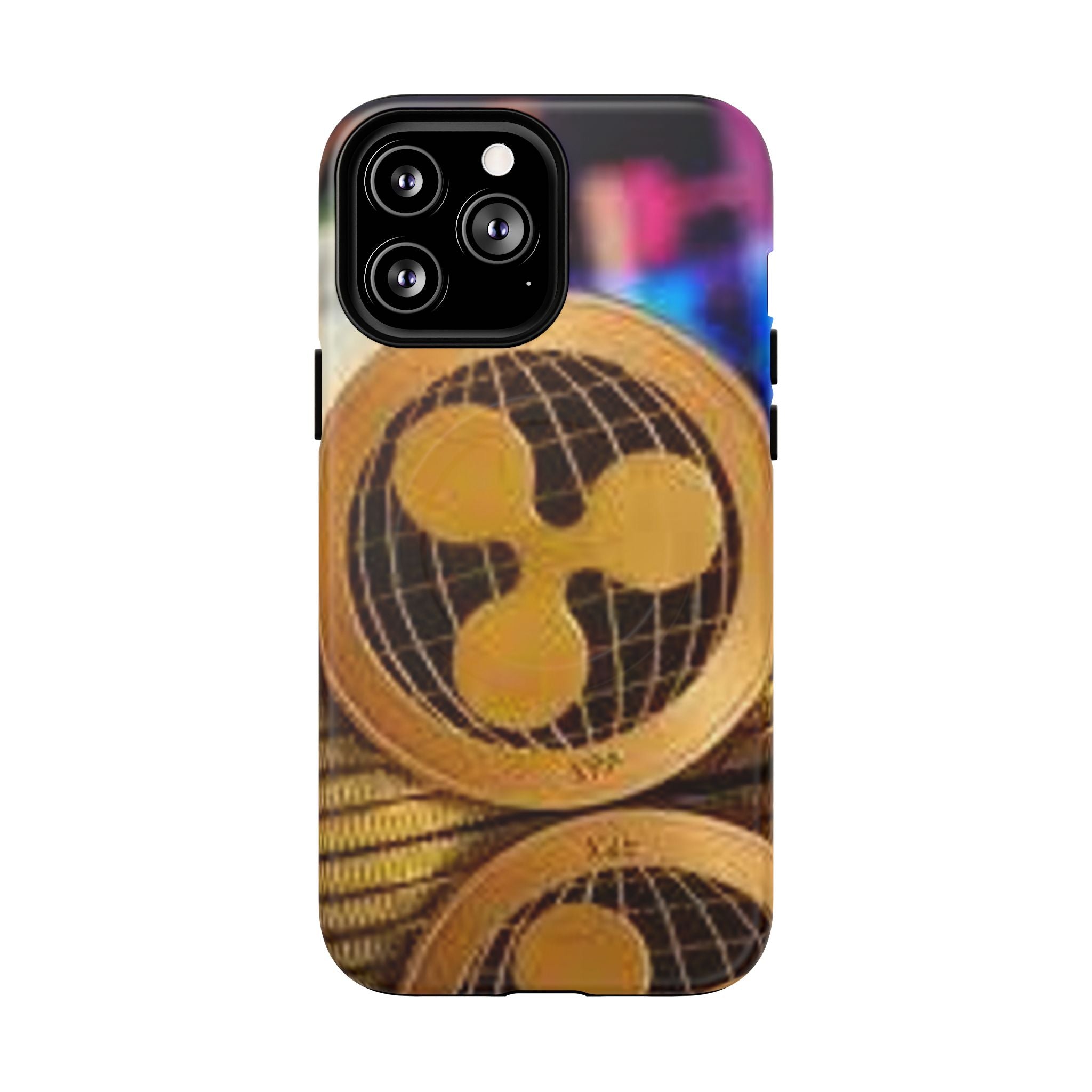 Coque de protection rigide magnétique design Ripple Coin | Coque de téléphone Crypto Ripple