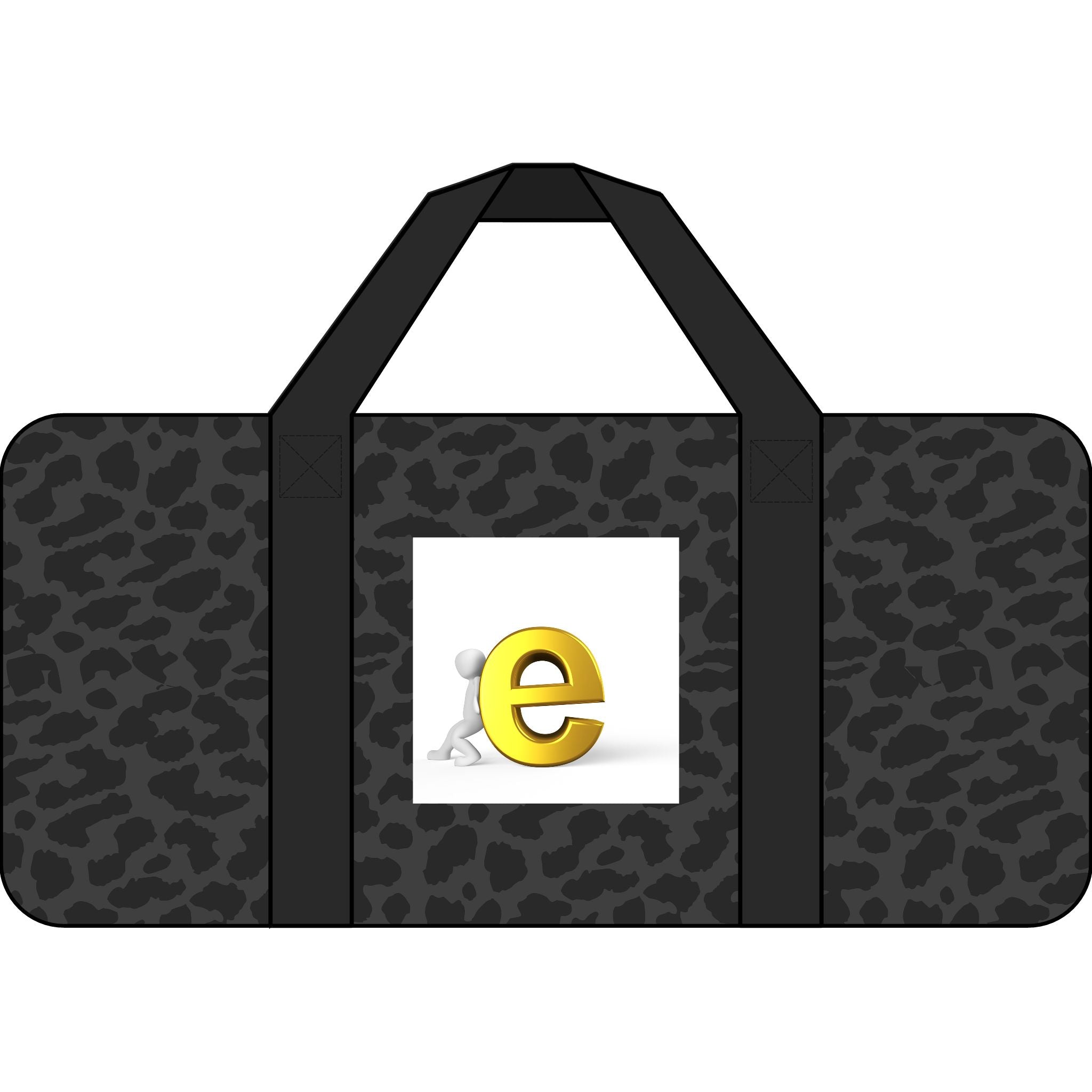Yellow E Logo Duffel Bag | Checker Strap or Camo Options