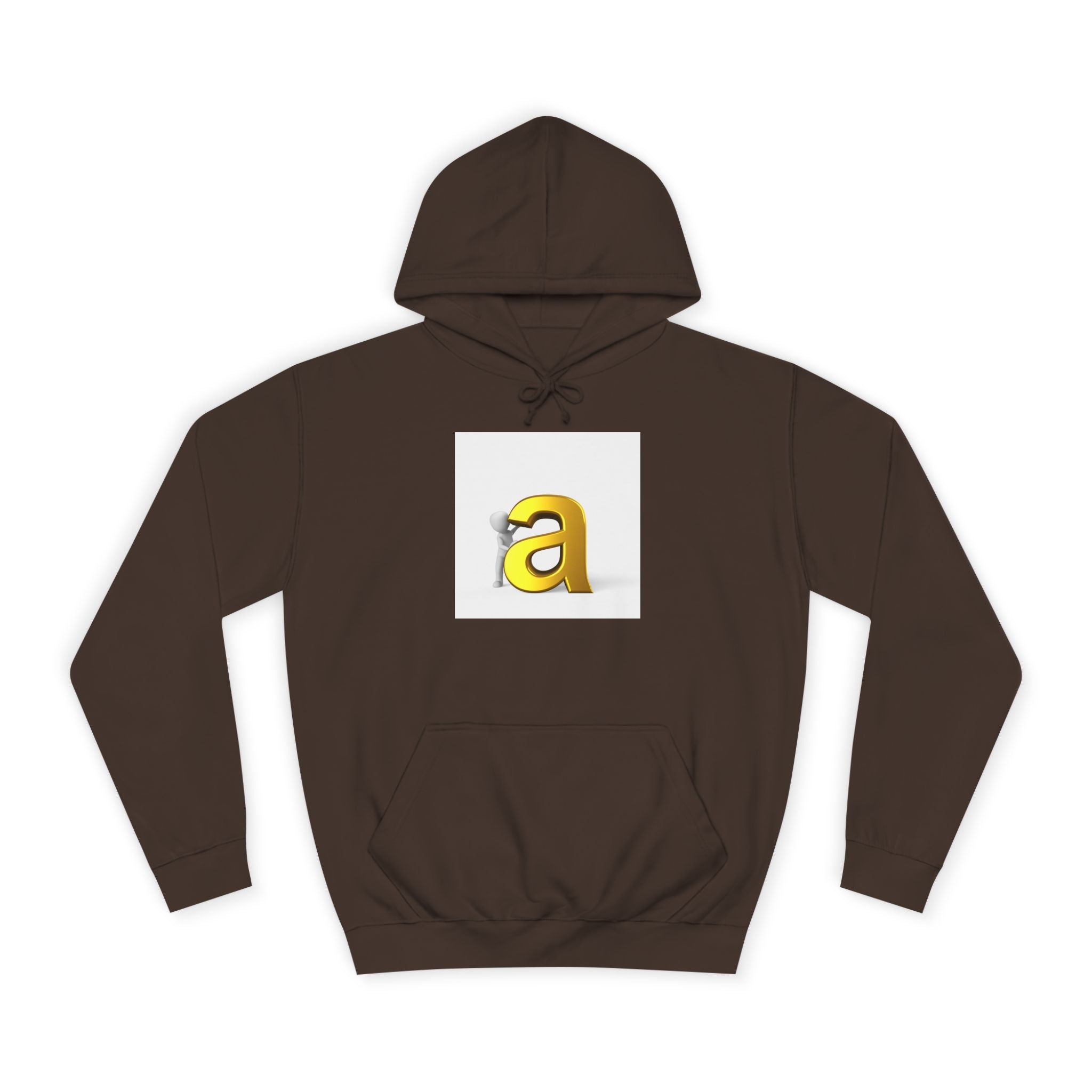 Sweat à capuche Gold 3D Lettre A | Sweat Monogramme Initiale