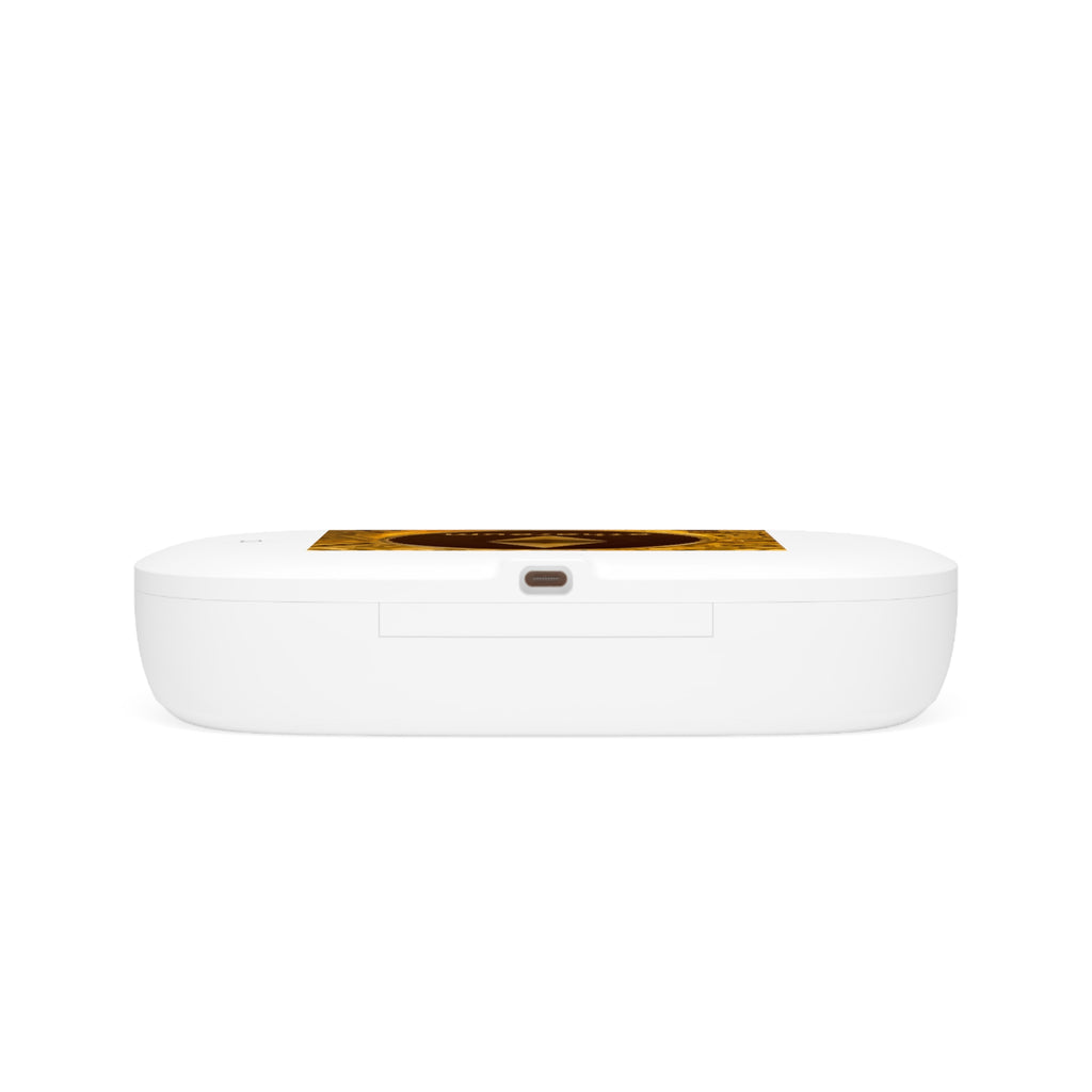 Ethereum Coin design UV Phone Sanitizer and Wireless Charging Pad | Crypto motif