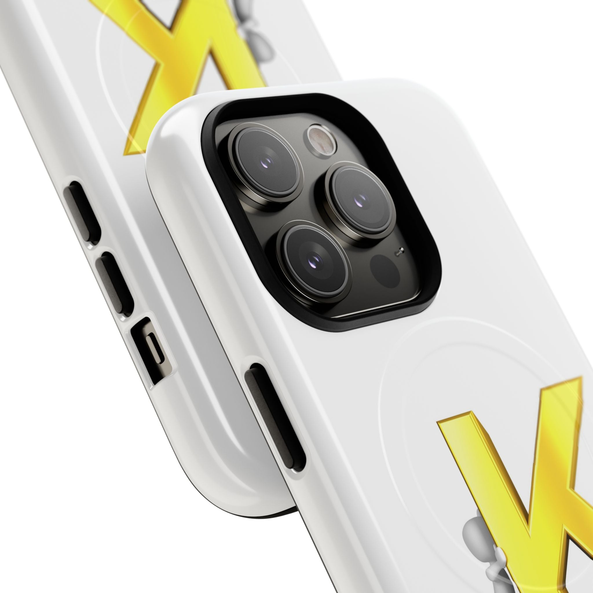 Yellow K Letter Phone Case | Tough Magnetic Case, Monogram Initial K