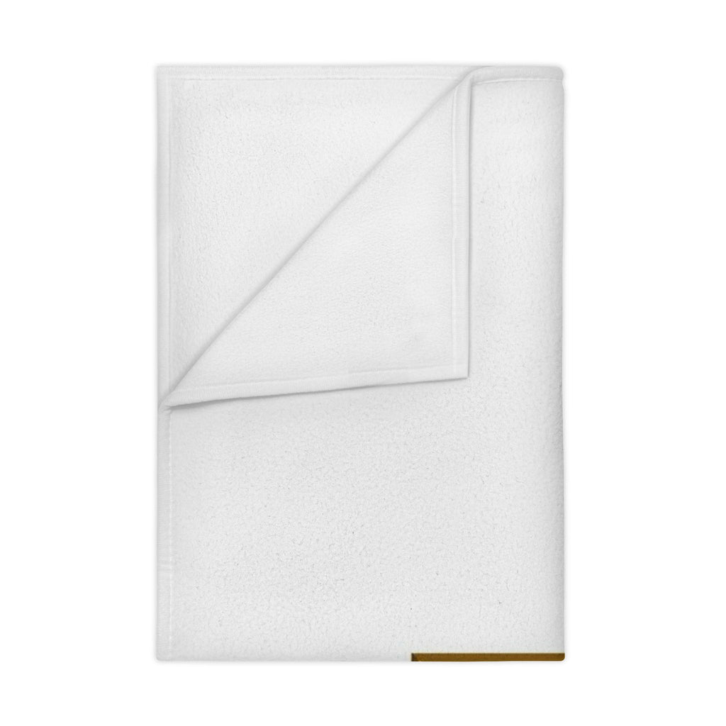 Gold Letter Z with Playful Character Toddler Blanket | Alphabet Initial Decor
