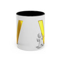 Gold Letter V Mug | Accent Coffee Mug 11oz 15oz