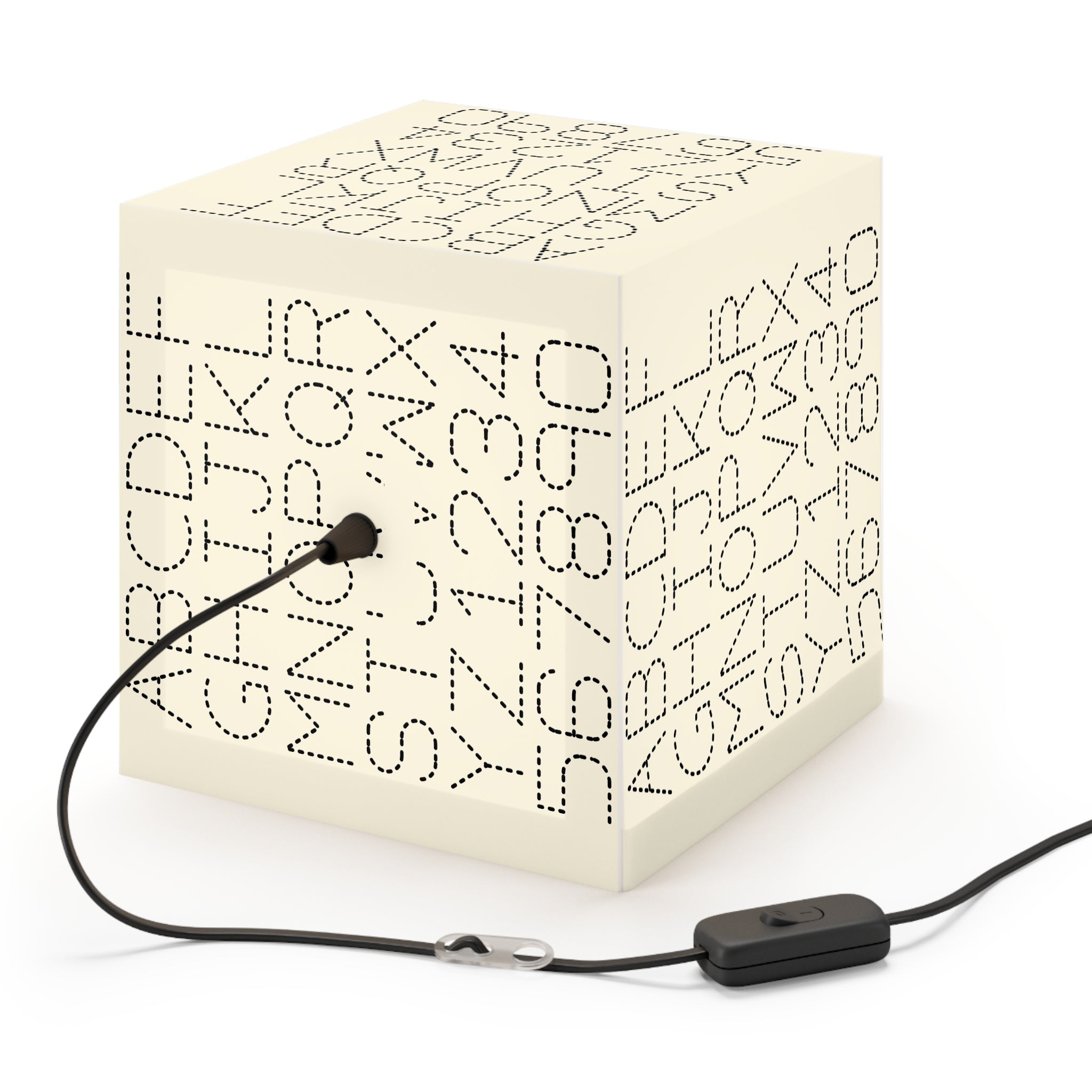 Dotted Alphabet Light Cube Lamp | ABC 123 Nursery Nightlight