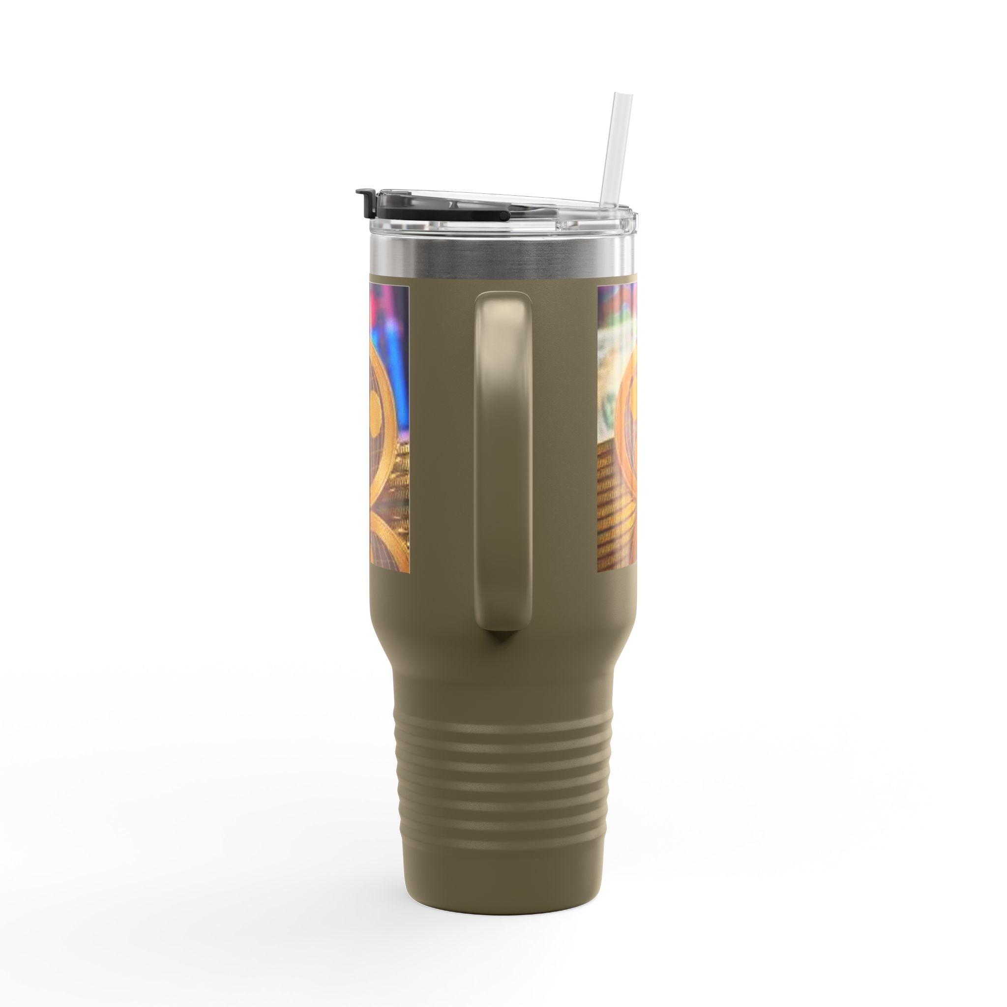 Ripple Crypto Coin Stack Insulated Travel Mug | 40oz